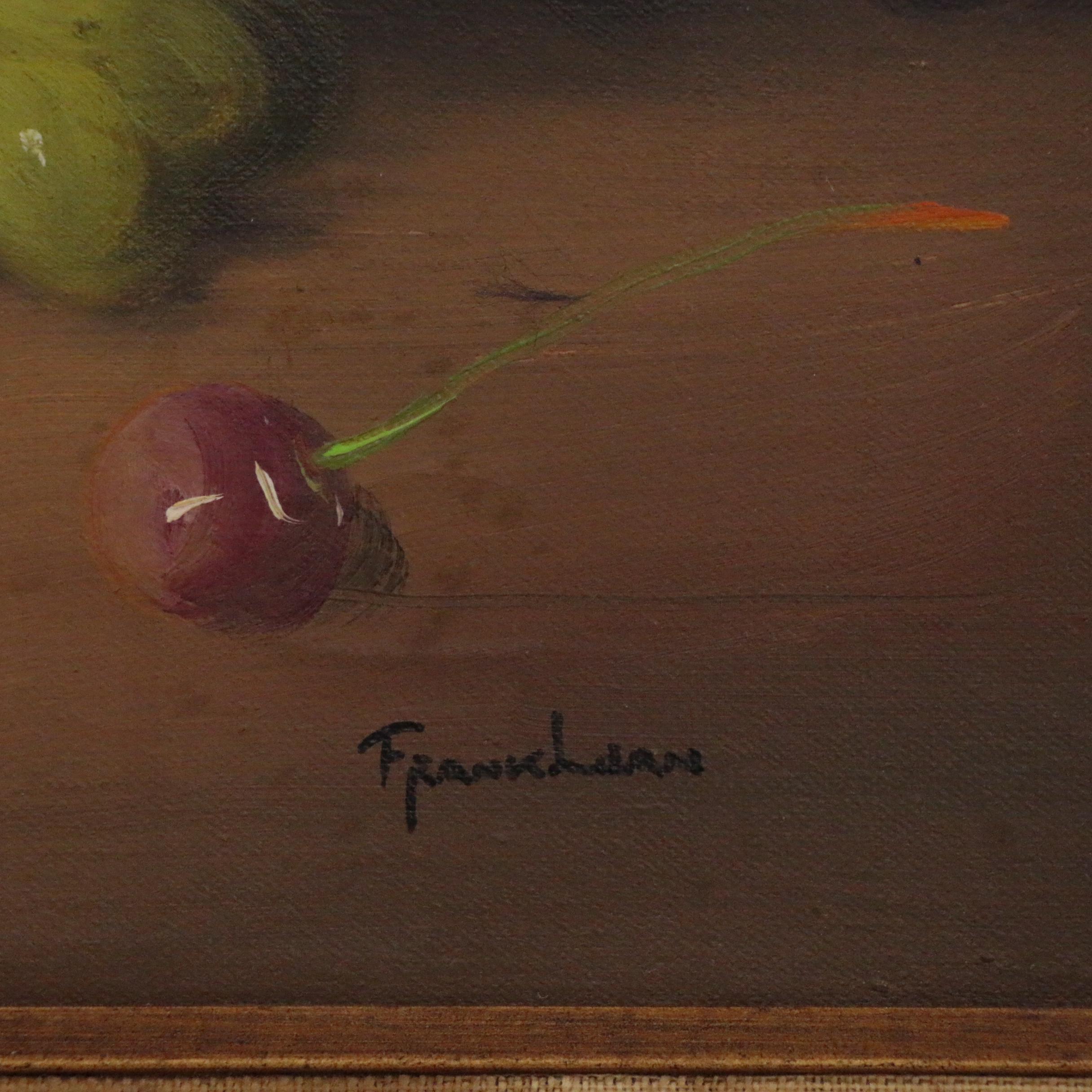 Frank Lean Oil Painting Still Life, Mid 20th Century