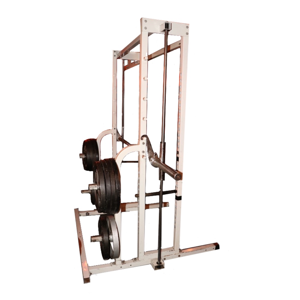 Smith Weight Training Machine with Barbells