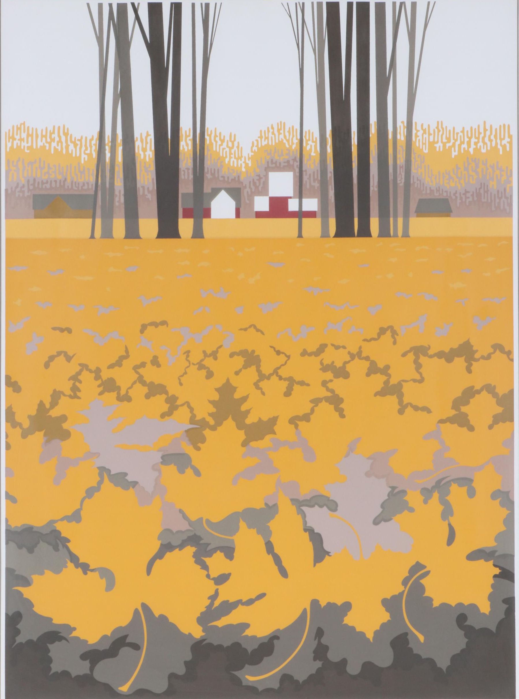 Steve Horan Serigraph "Leaves"