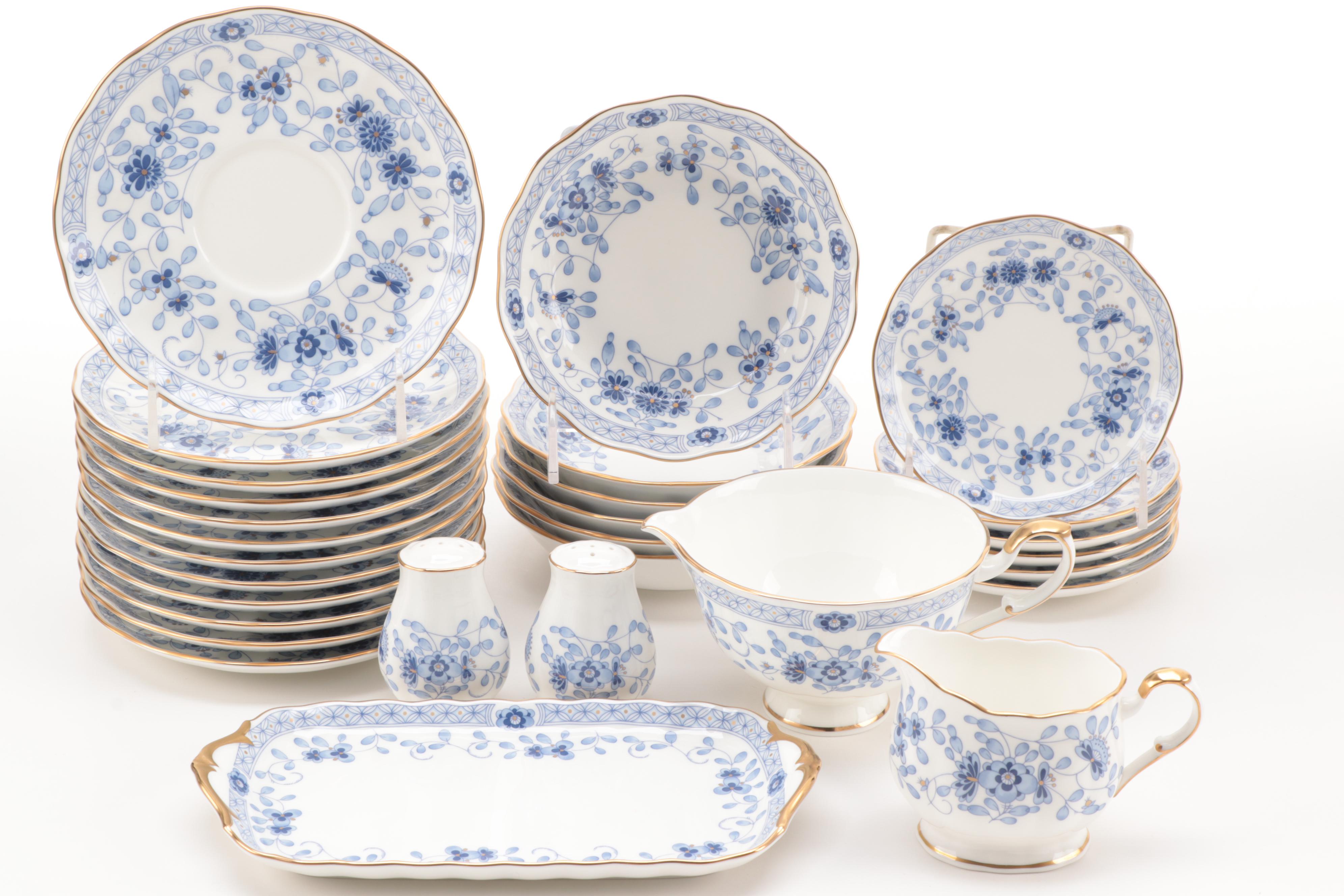 Narumi "Milano" Bone China Dinnerware, Flatware, and Coffee Set