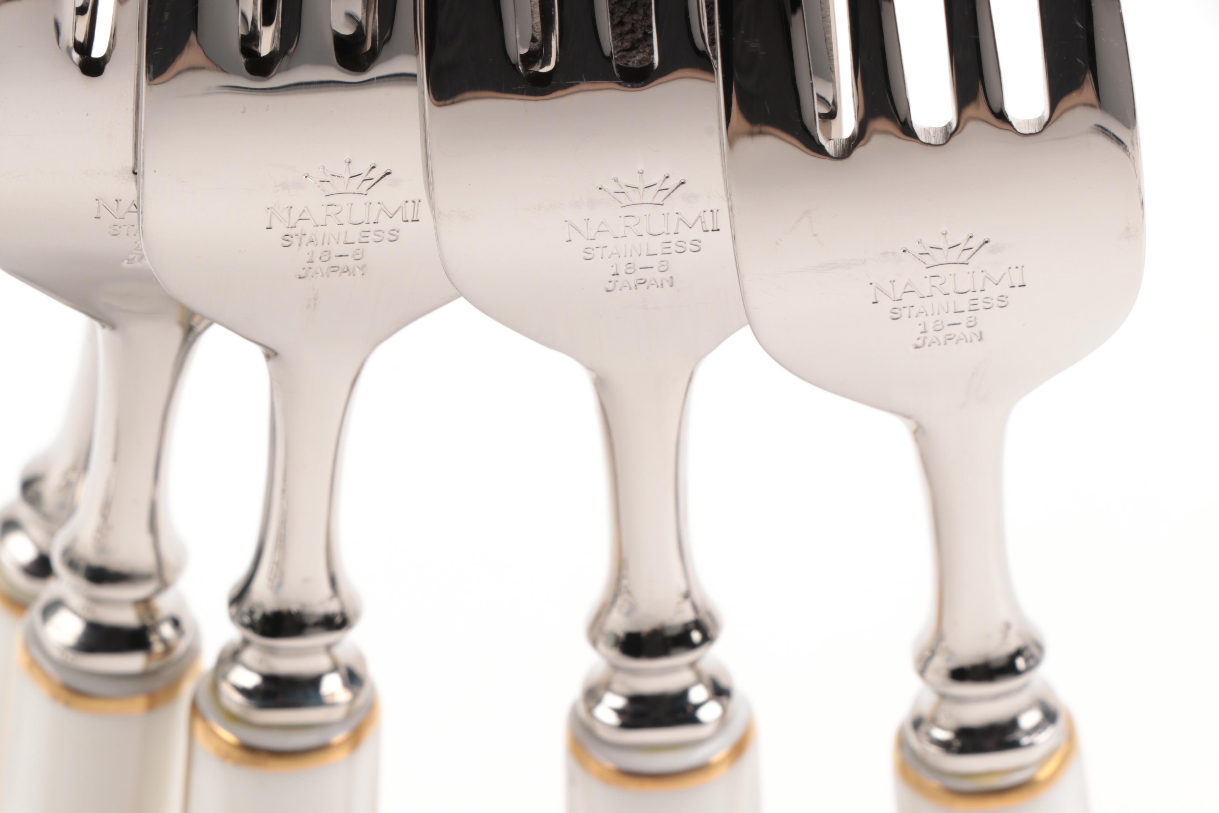 Narumi "Milano" Bone China Dinnerware, Flatware, and Coffee Set