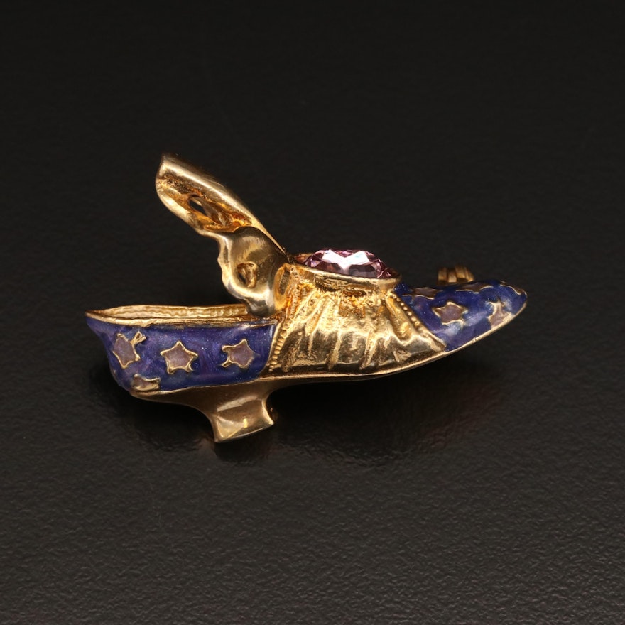 "Just the Right Shoe" by Raine Sterling Rococo Style Shoe Brooch