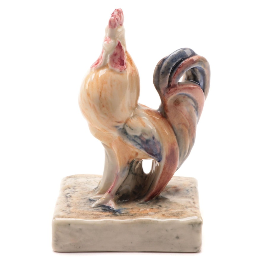 Rookwood Pottery Rooster Paperweight After William McDonald, 1945