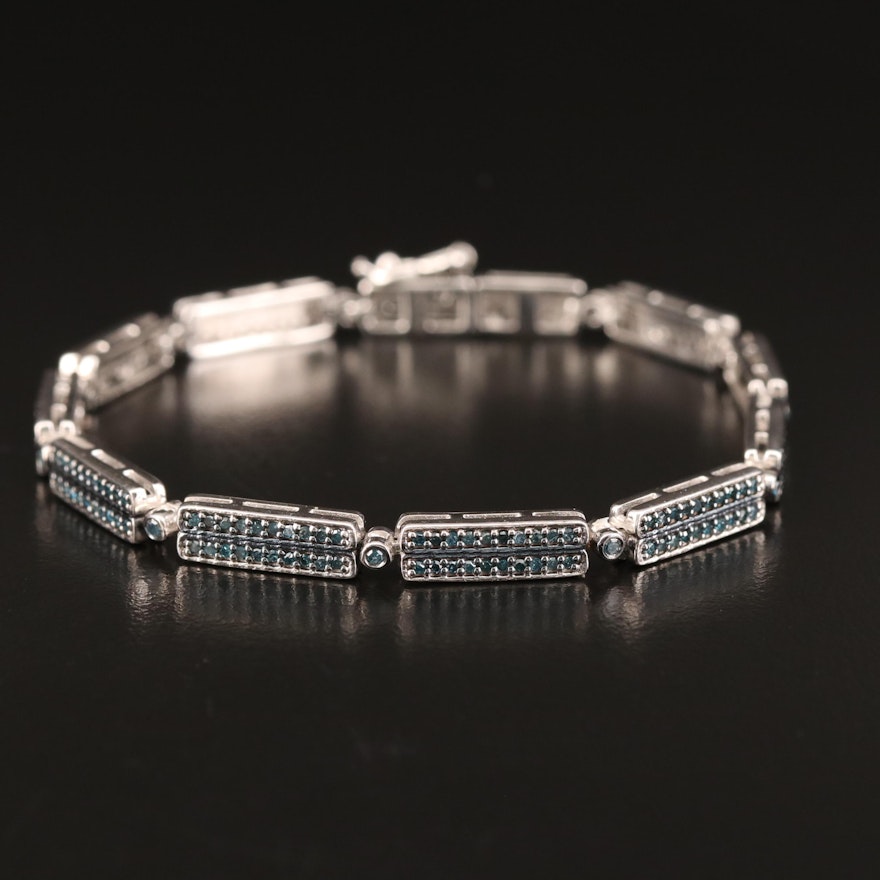 Sterling Silver 1.25 CTW Diamond Bracelet