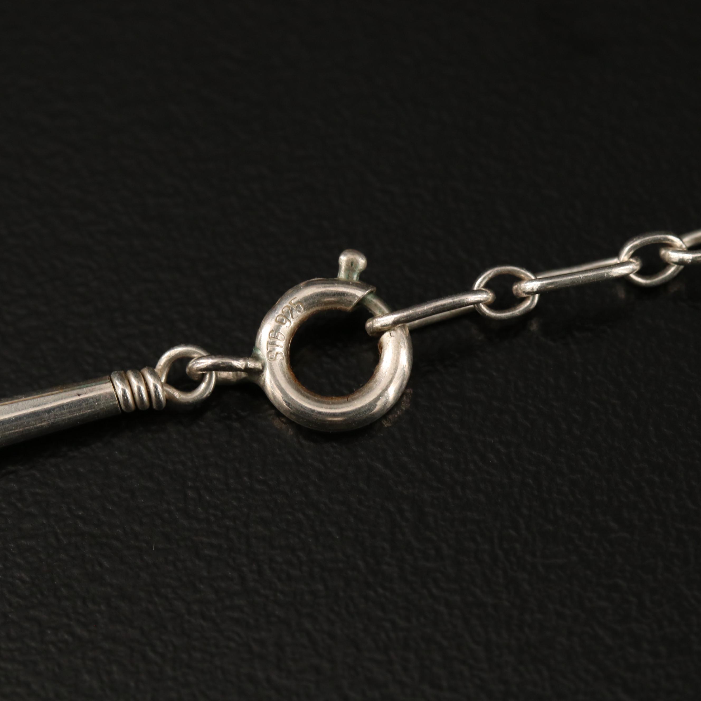 Carolyn Pollack for Relios Sterling Silver Gemstone Cuff and Pendant with Chain