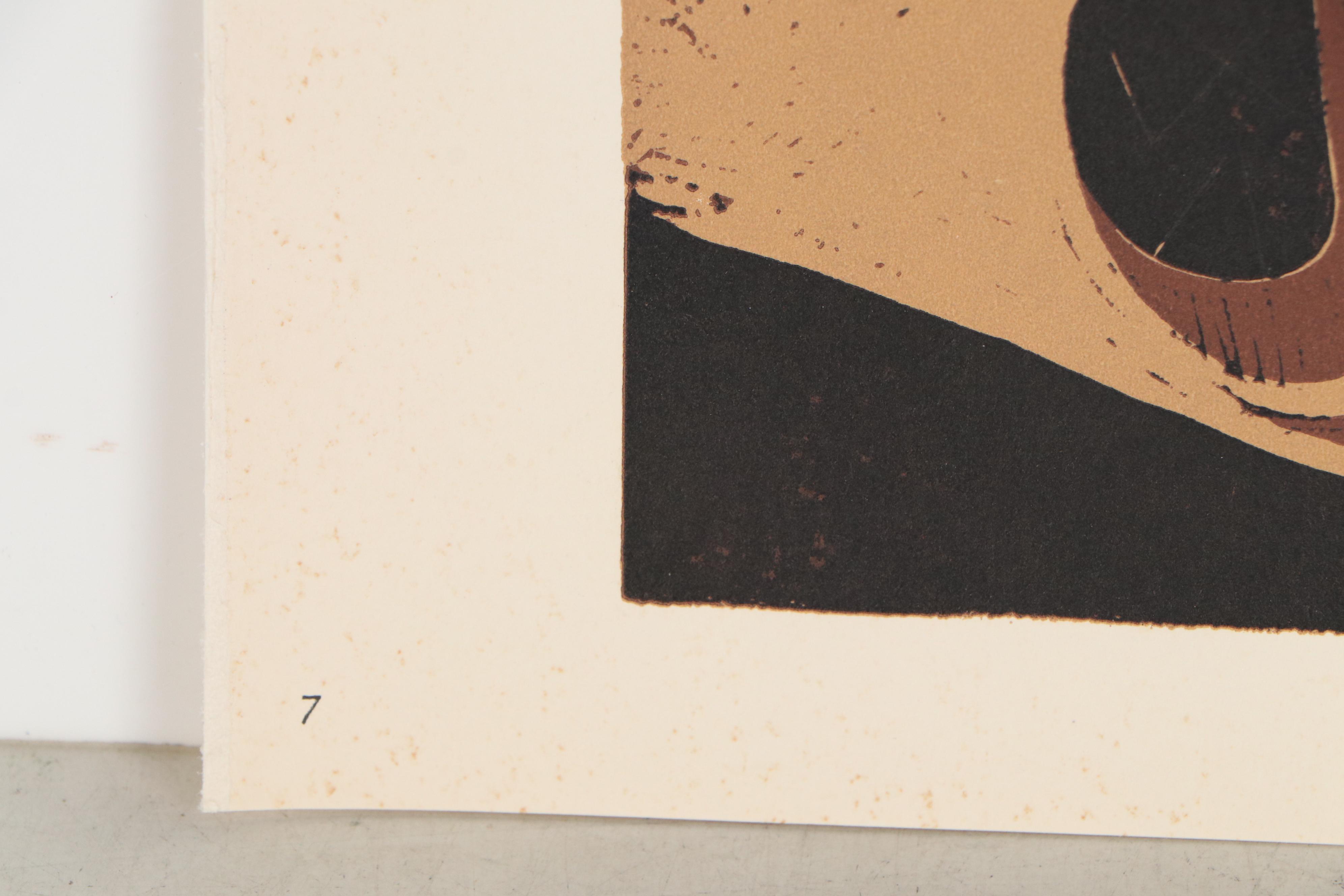 Pablo Picasso Linoleum Cut "Picador and Feeing Bull", 1962