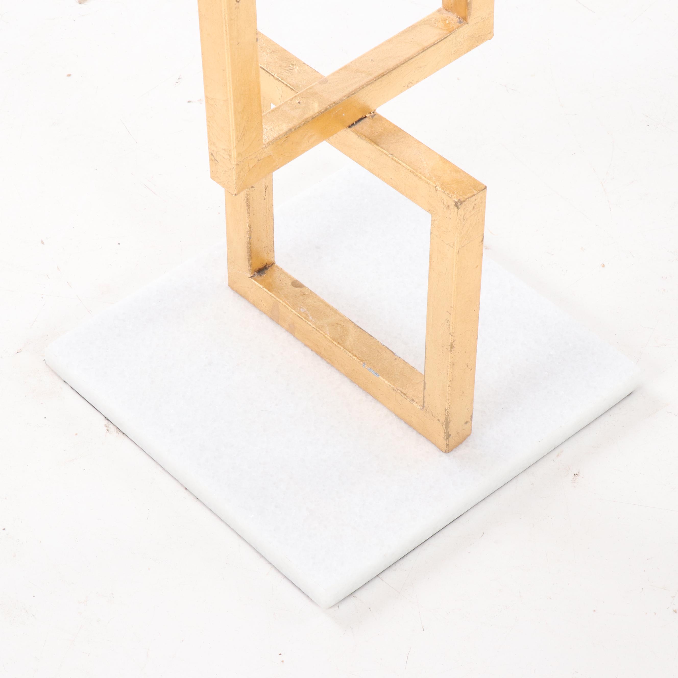 Contemporary Modern Marble Top Table