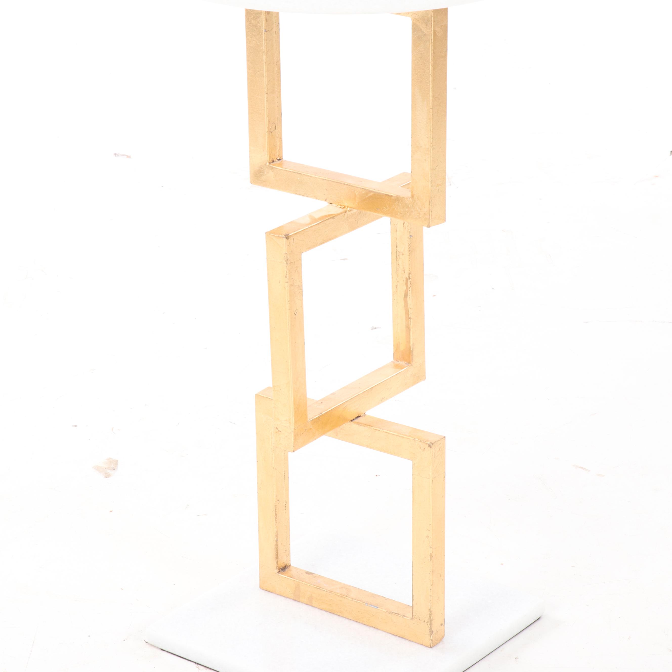 Contemporary Modern Marble Top Table