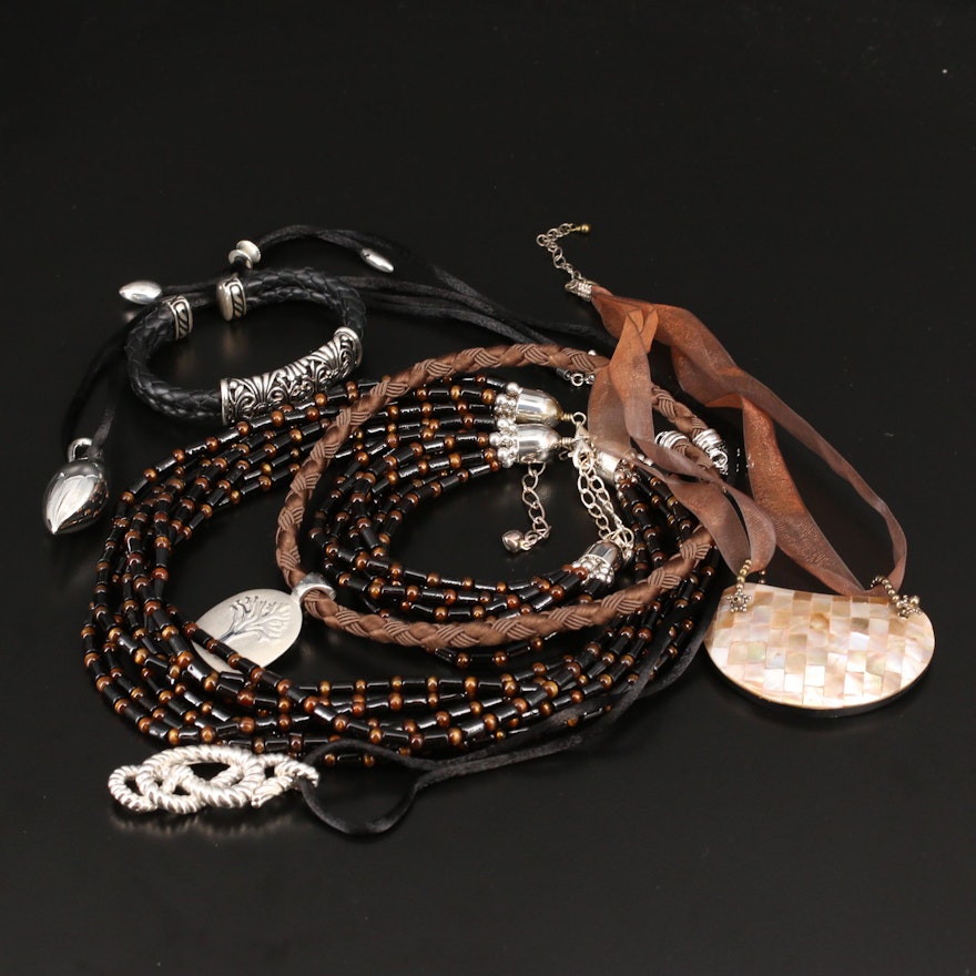 Sterling Necklaces and Bracelets Featuring Michael Dawkins and Joseph Esposito