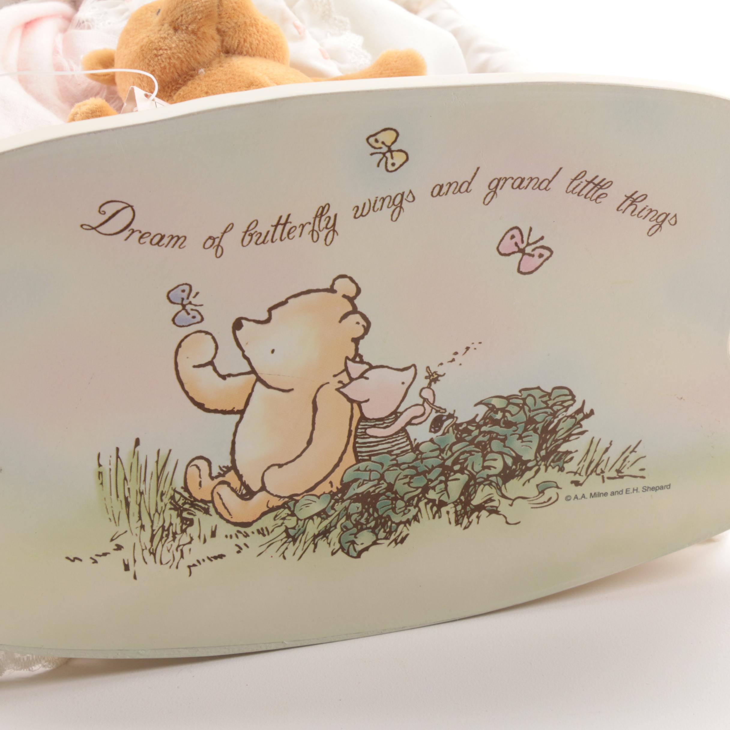 Winnie the Pooh Themed Joan Ibarolle Porcelain Dolls and Accessories