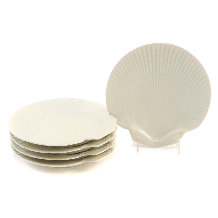 Raynaud & Cie "Constance" Porcelain Seashell Plates