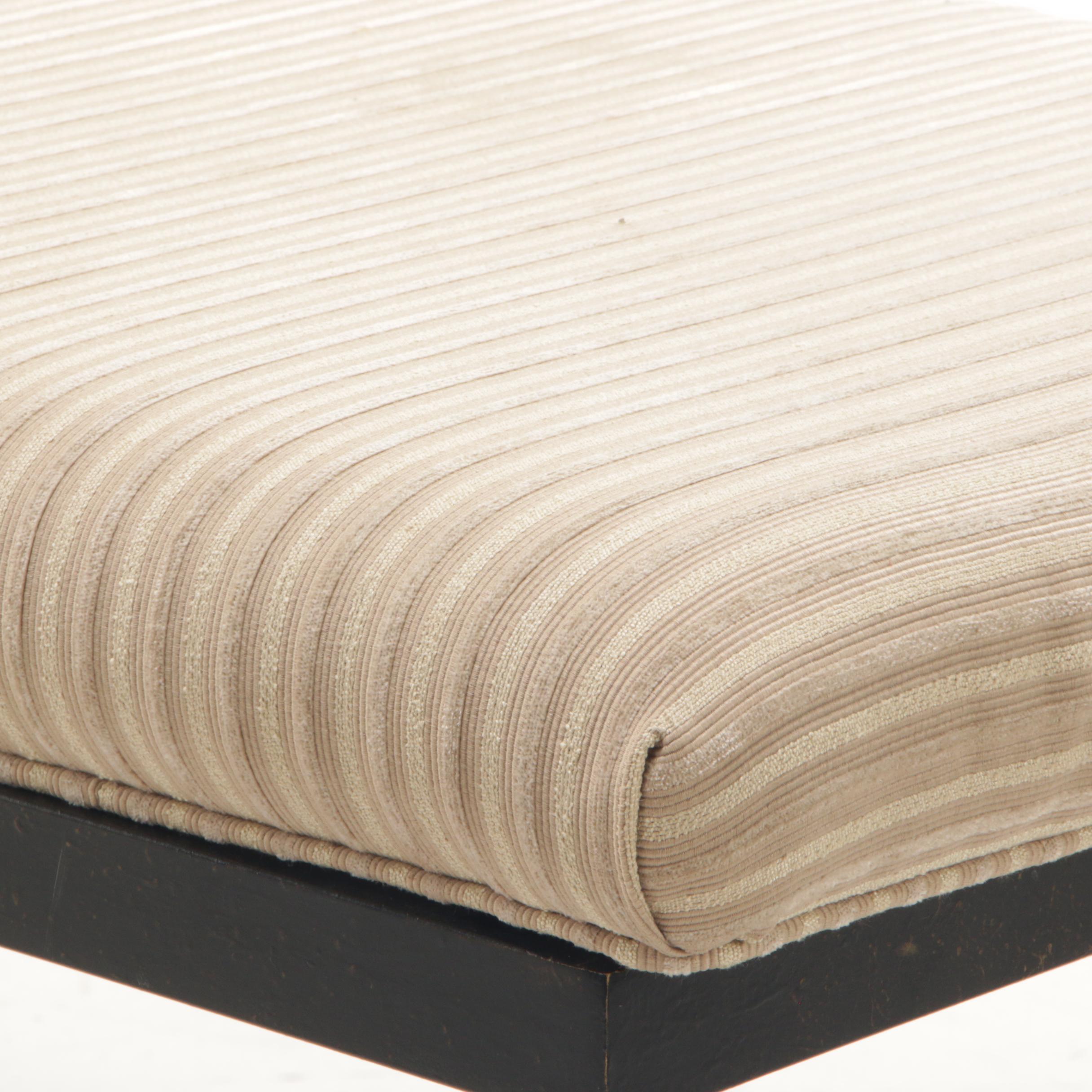 Wrought Iron Upholstered Bench