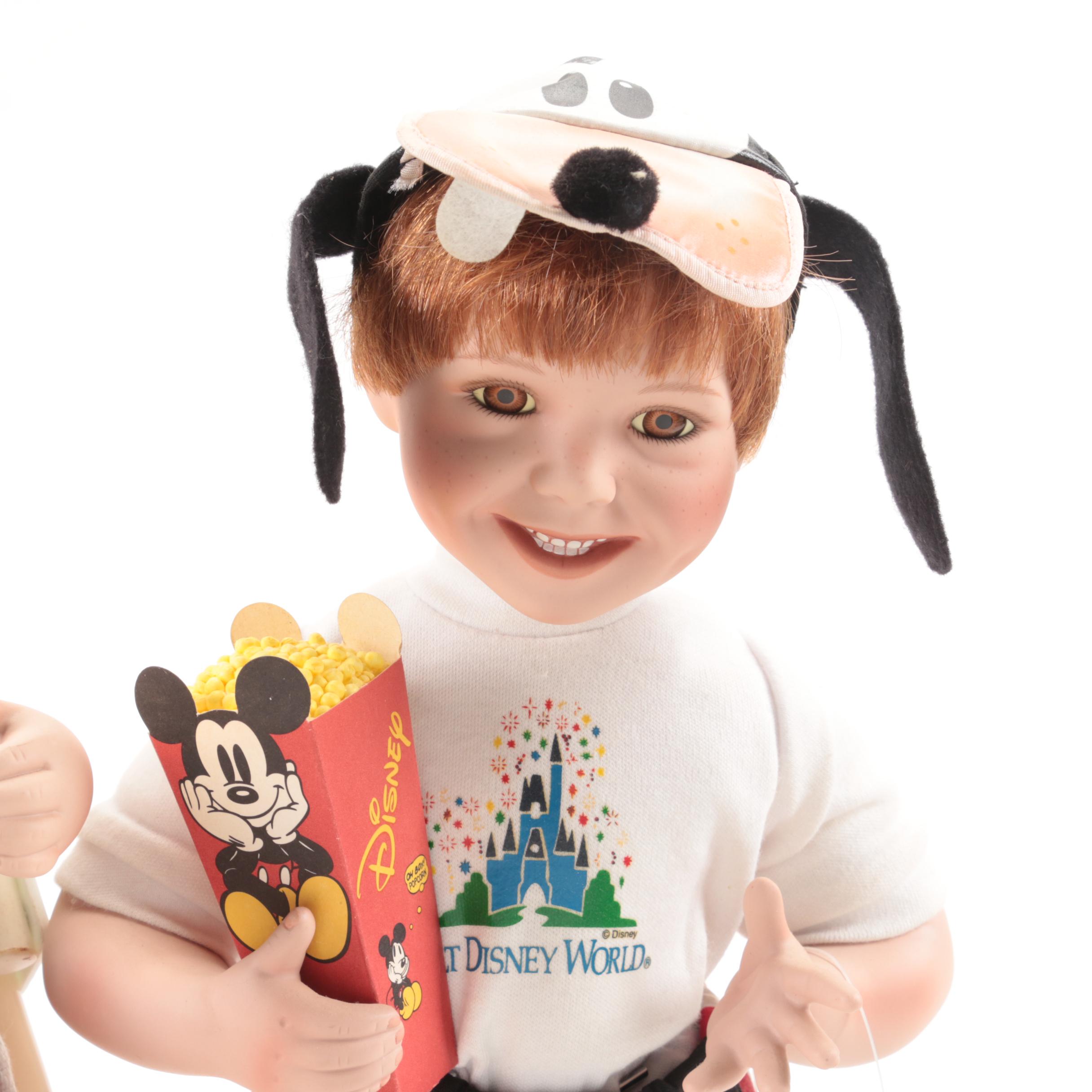 Ashton-Drake Porcelain Disney Figurines, Clock, Snow Globe, and More