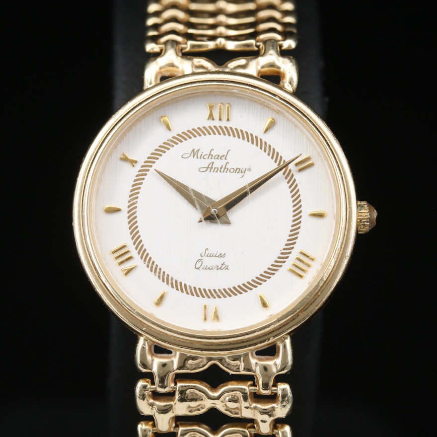 14K Michael Anthony Quartz Wristwatch