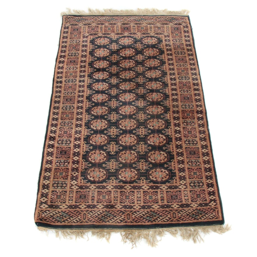 3'1 x 5'5 Hand-Knotted Pakistani Bokara Rug