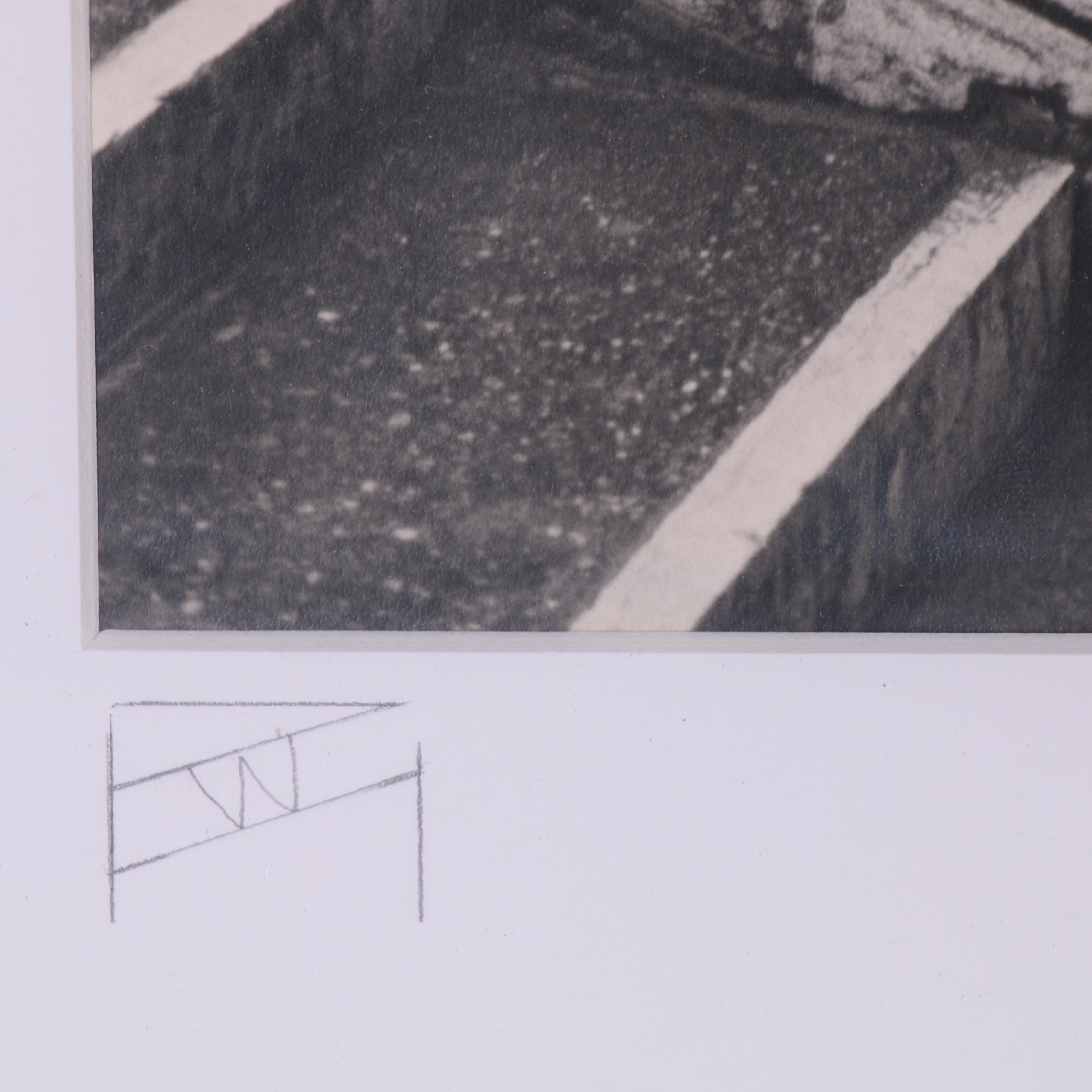 Venice Canal Cityscape Silver Gelatin Photograph, Mid 20th Century