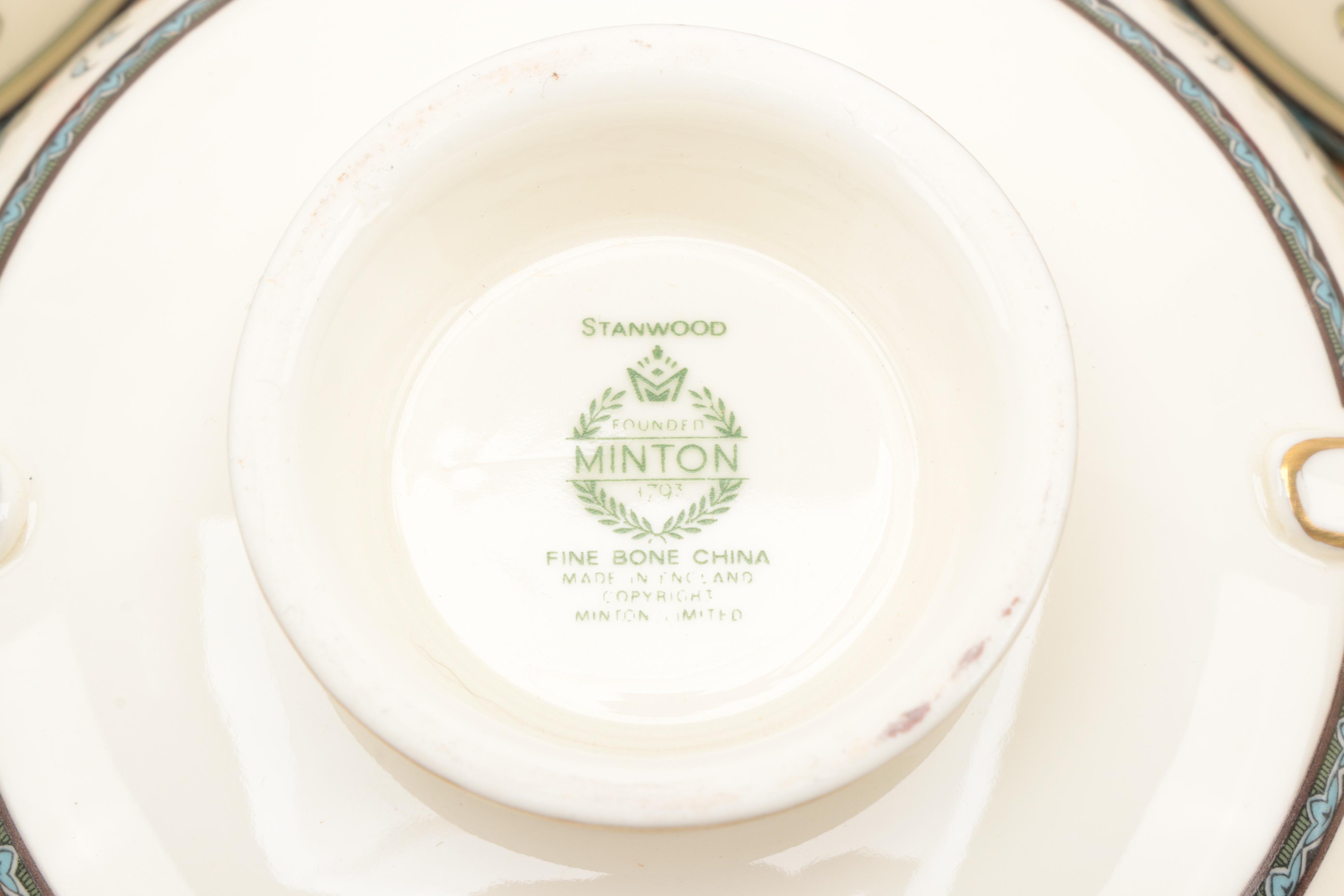 Minton "Stanwood" Bone China Dinnerware Pieces, 1928–1969