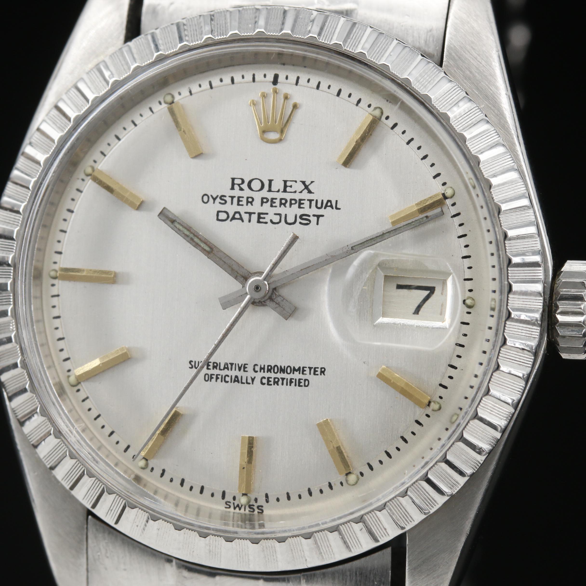 1978 Rolex Datejust Stainless Steel Automatic Watch