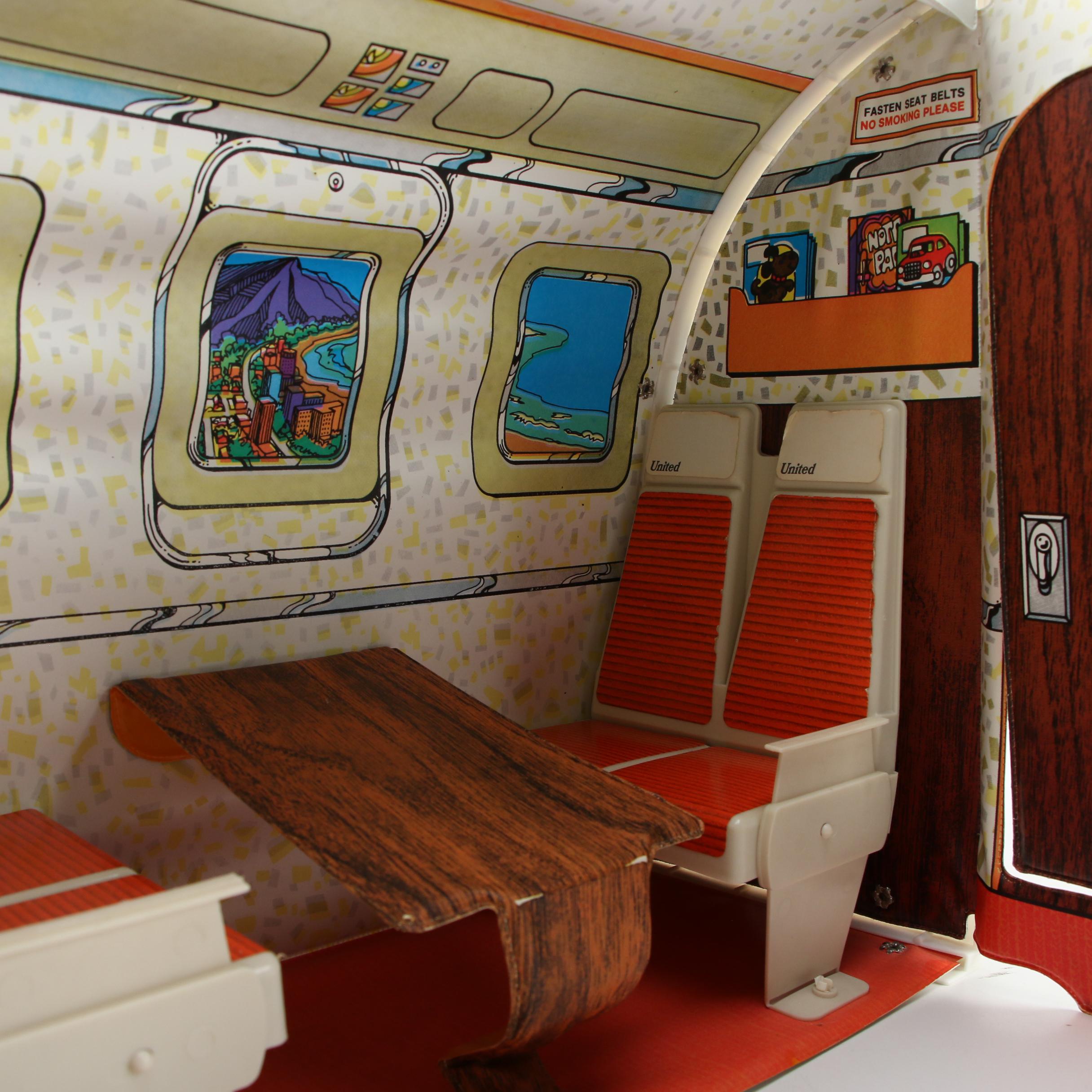 Barbie's "Friend Ship" United Airlines Vinyl Carrying Case, Mid-20th Century