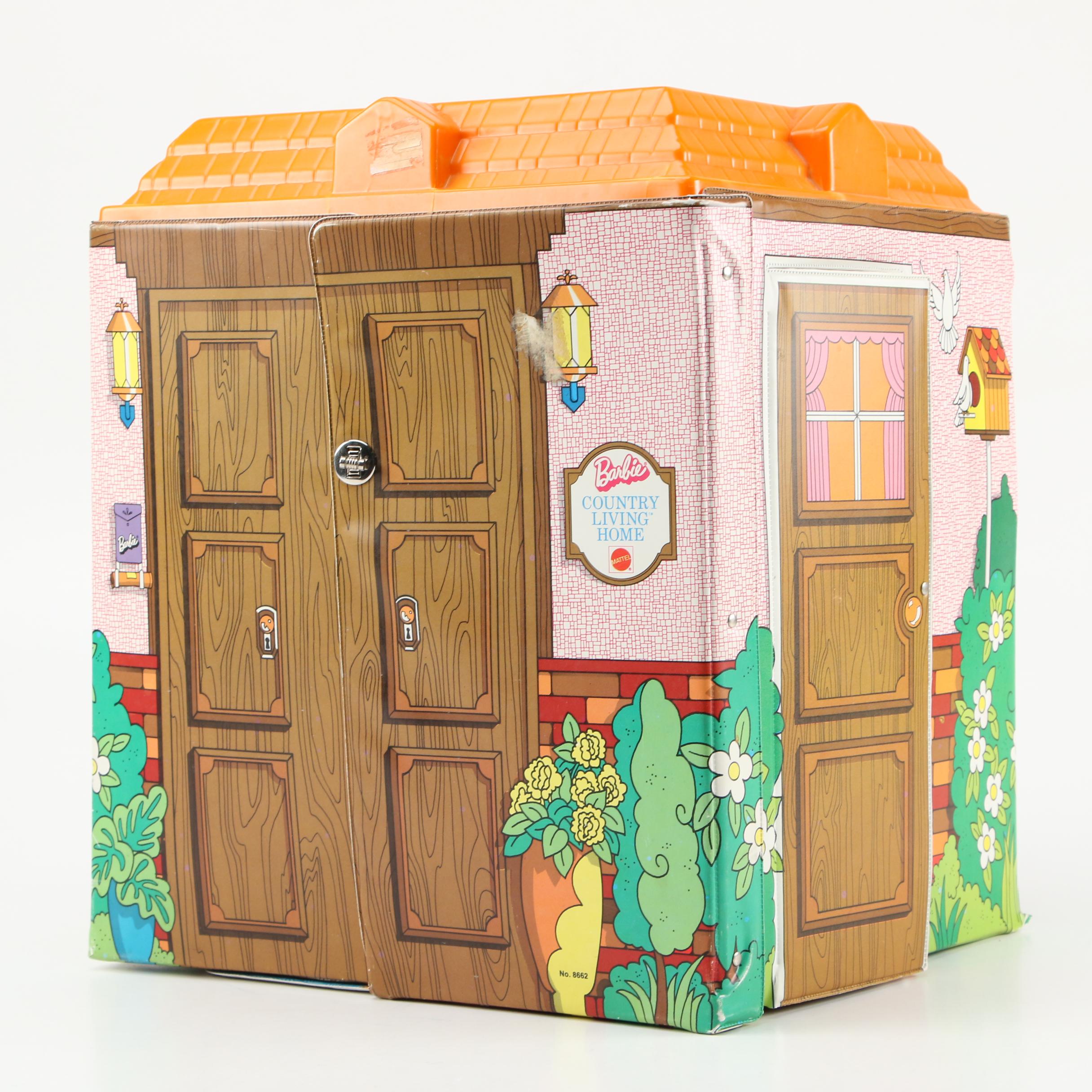 Barbie's "Friend Ship" United Airlines Vinyl Carrying Case, Mid-20th Century