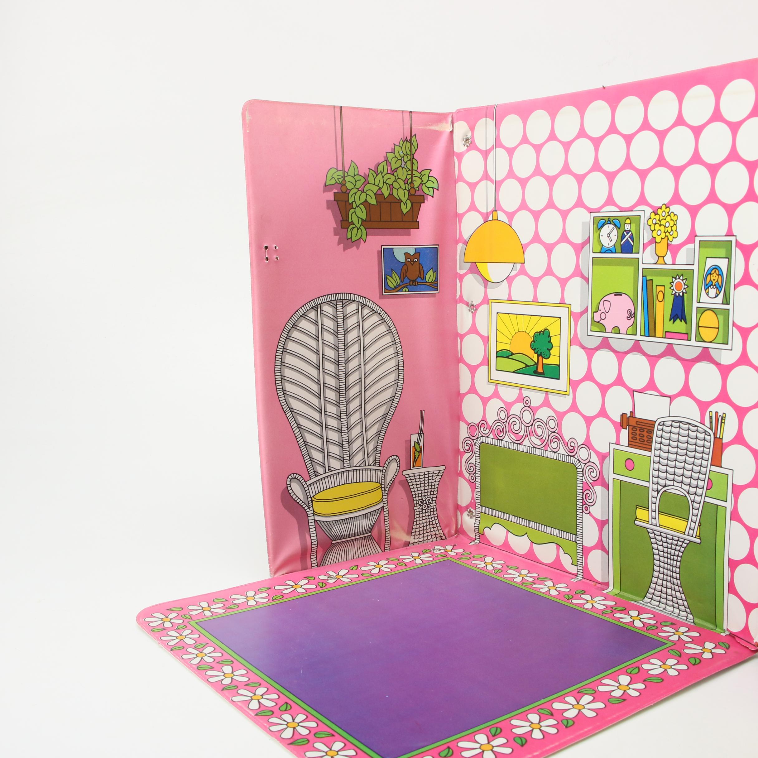 Barbie's "Friend Ship" United Airlines Vinyl Carrying Case, Mid-20th Century