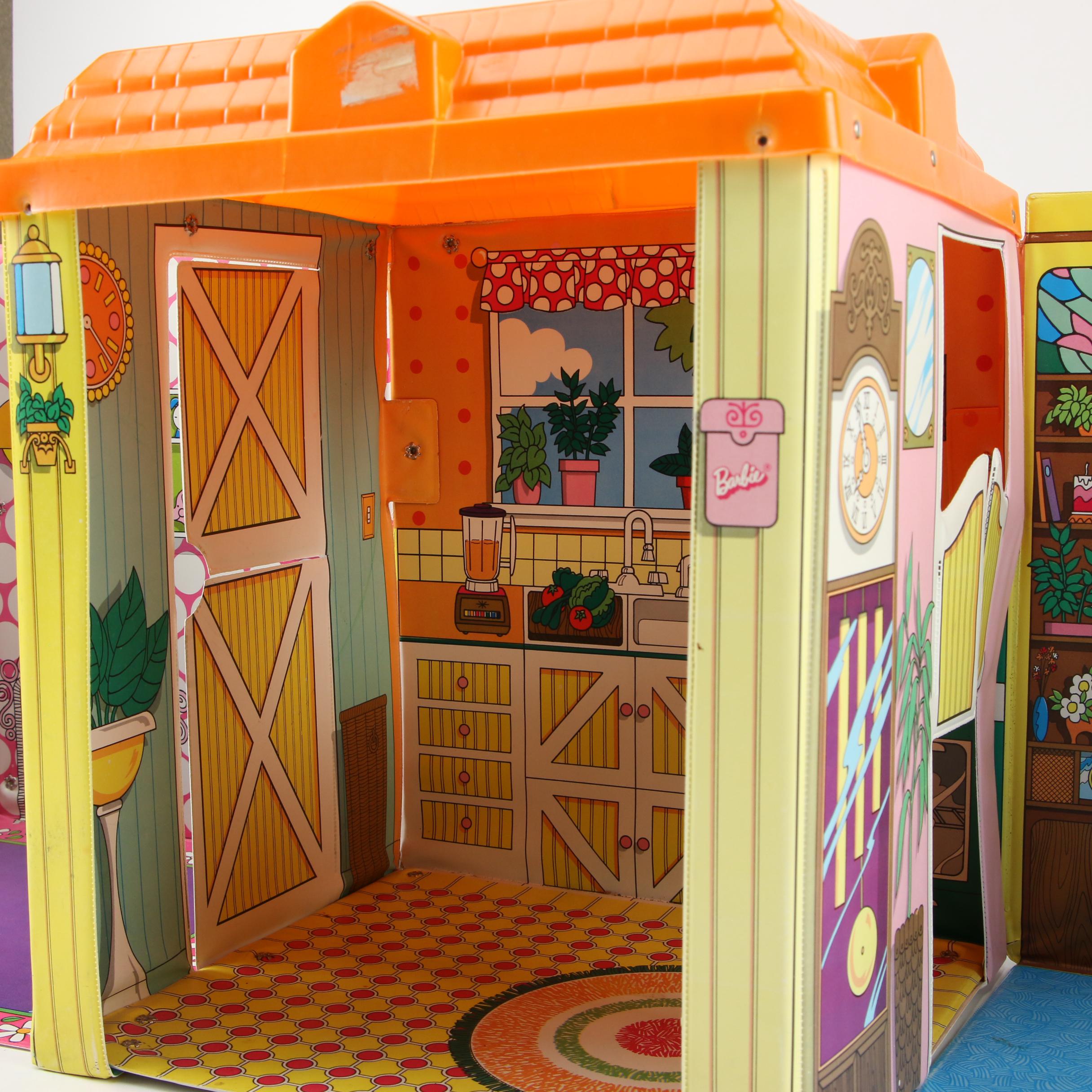 Barbie's "Friend Ship" United Airlines Vinyl Carrying Case, Mid-20th Century