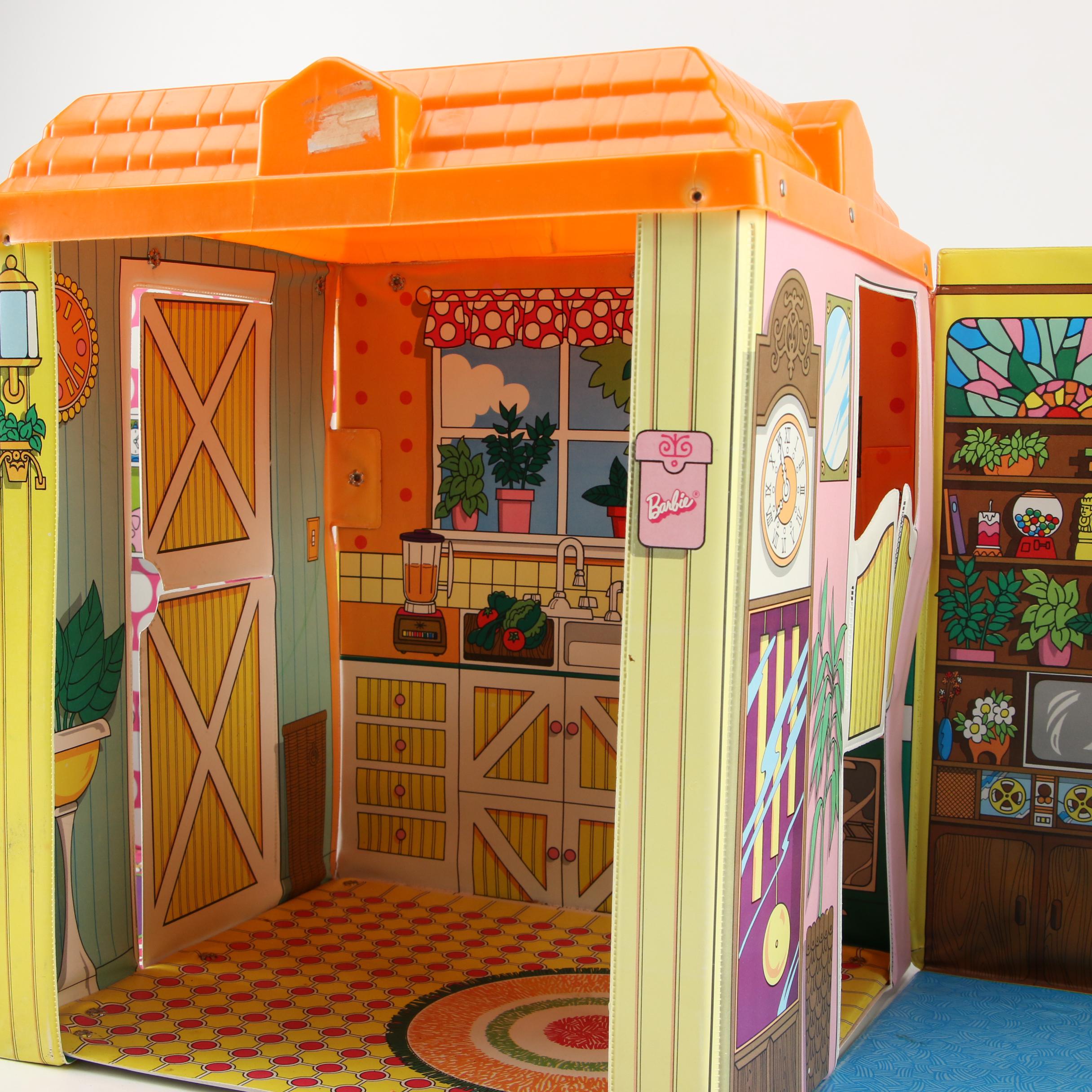 Barbie's "Friend Ship" United Airlines Vinyl Carrying Case, Mid-20th Century