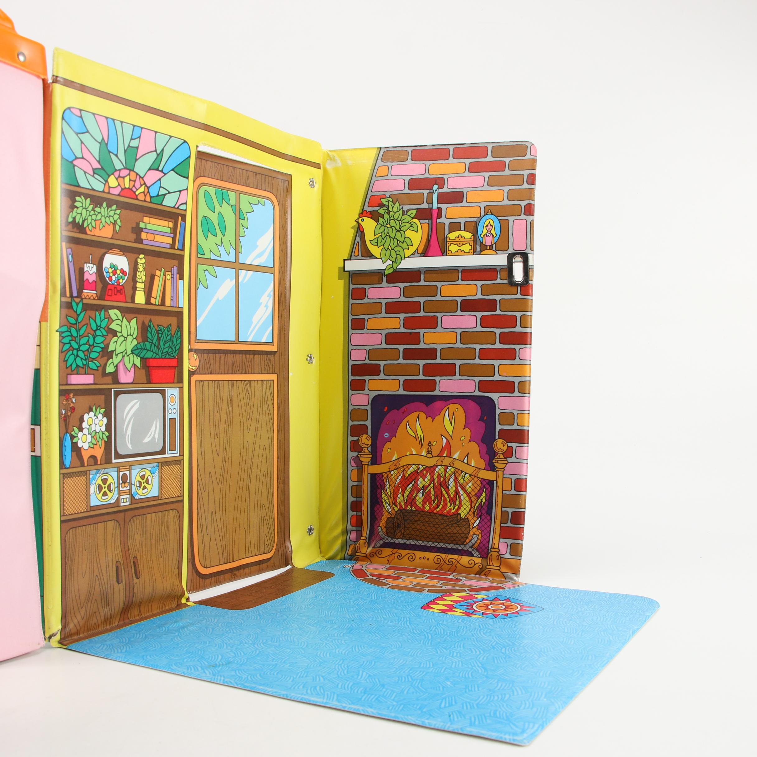 Barbie's "Friend Ship" United Airlines Vinyl Carrying Case, Mid-20th Century