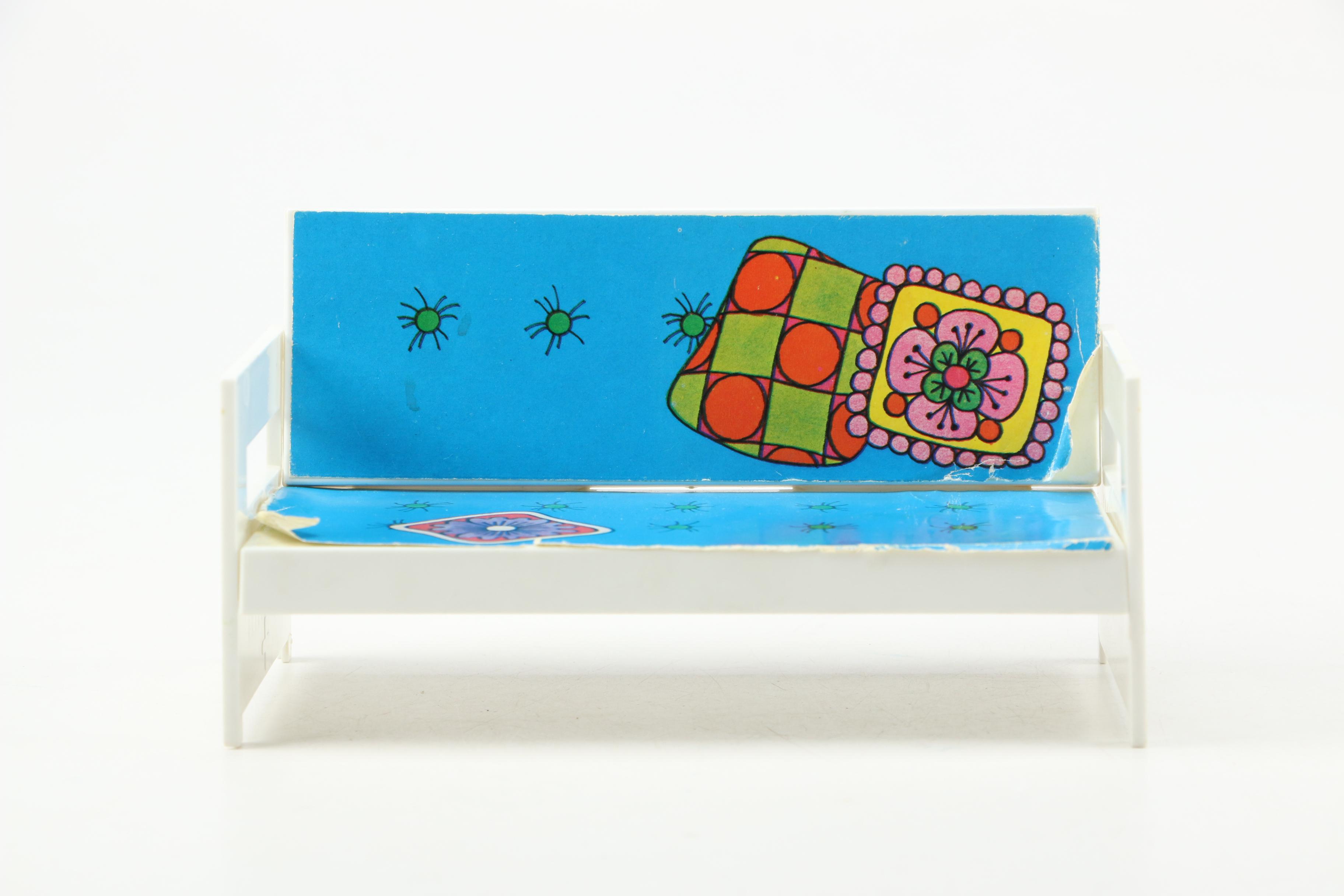 Barbie's "Friend Ship" United Airlines Vinyl Carrying Case, Mid-20th Century