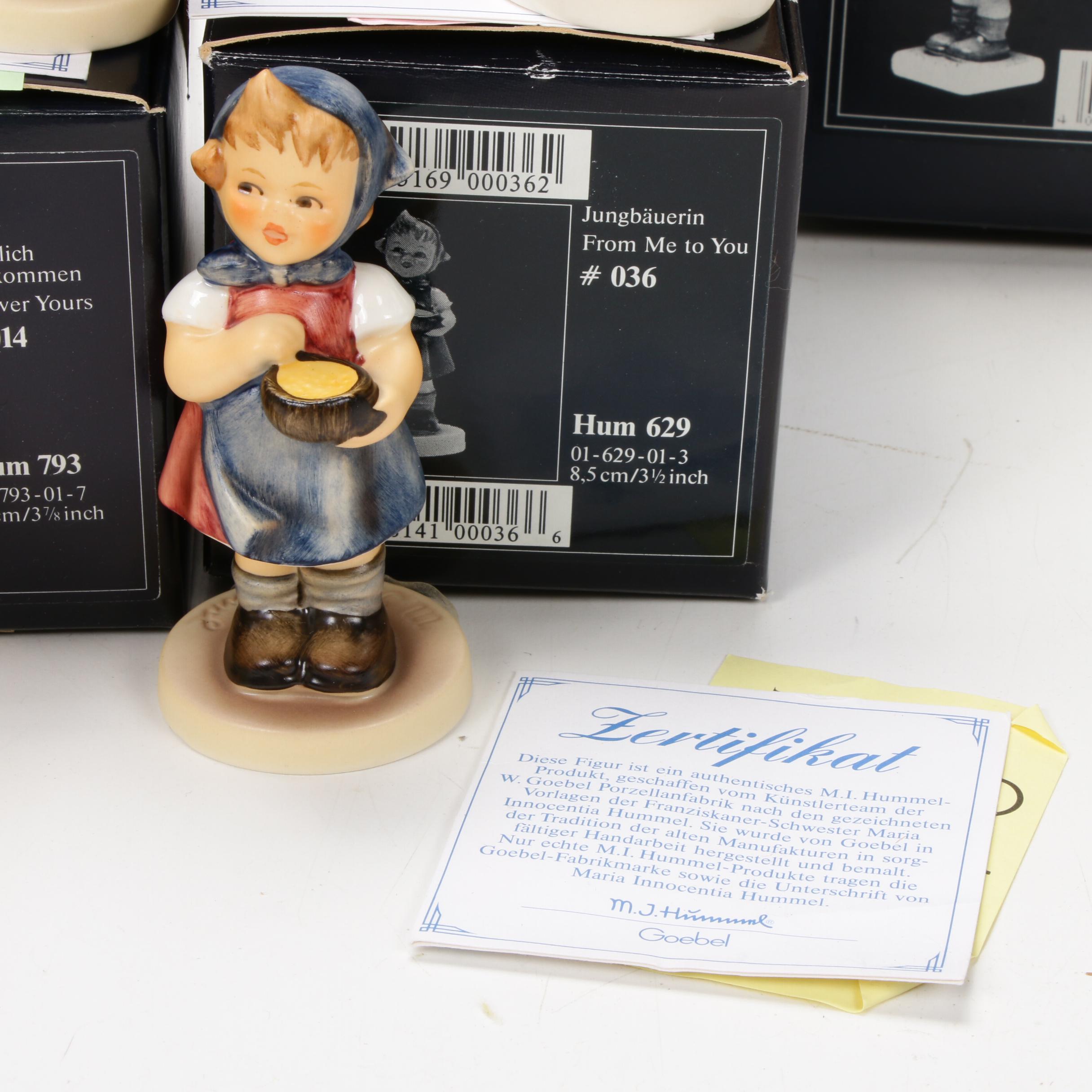 Ten Goebel Hummel Figurines and Collector Plates