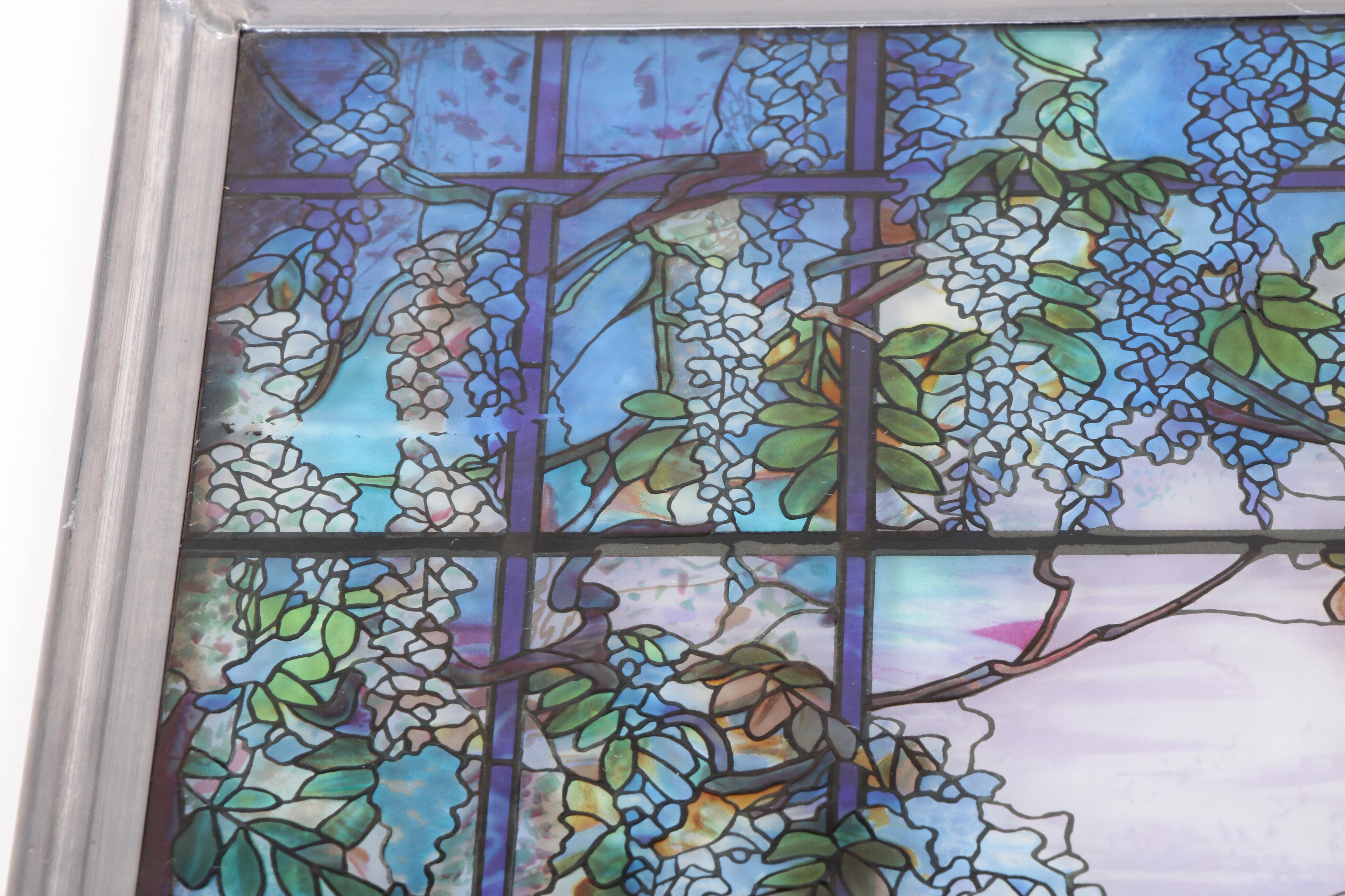 MoMA Stained Glass Sun Catcher After Louis Comfort Tiffany "Oyster Bay"