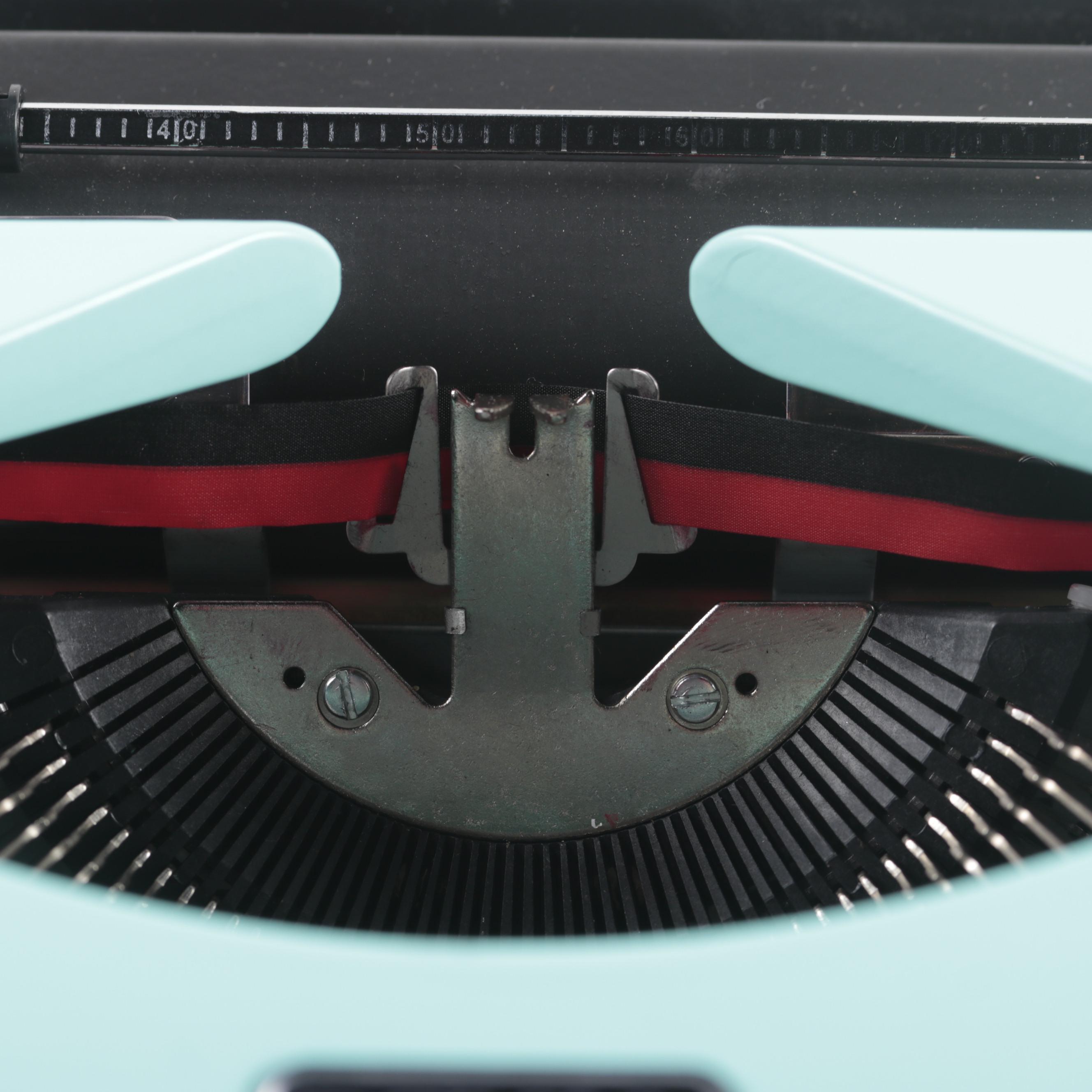 Royal Mint Green "Classic" Manual Typewriter with Original Packaging