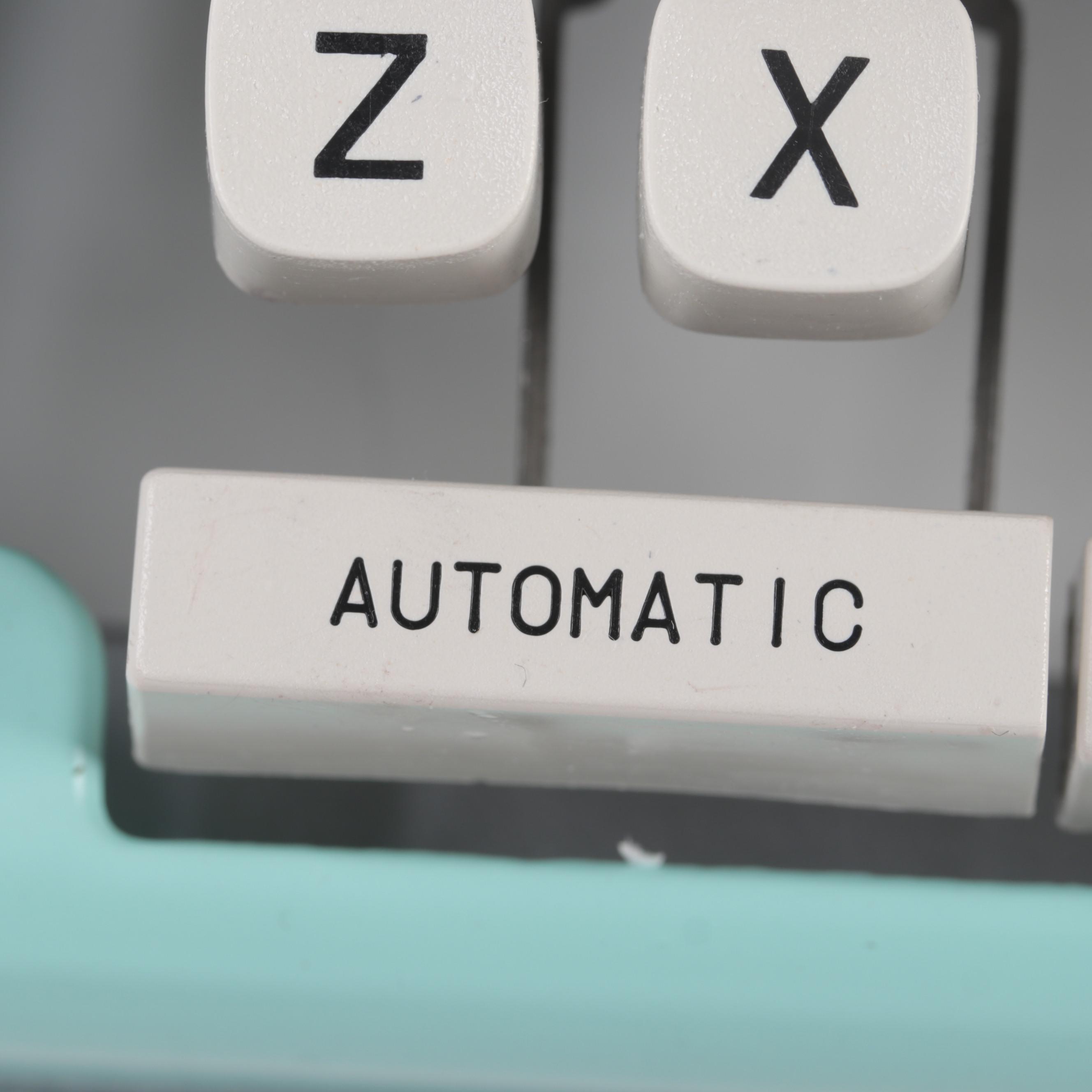 Royal Mint Green "Classic" Manual Typewriter with Original Packaging