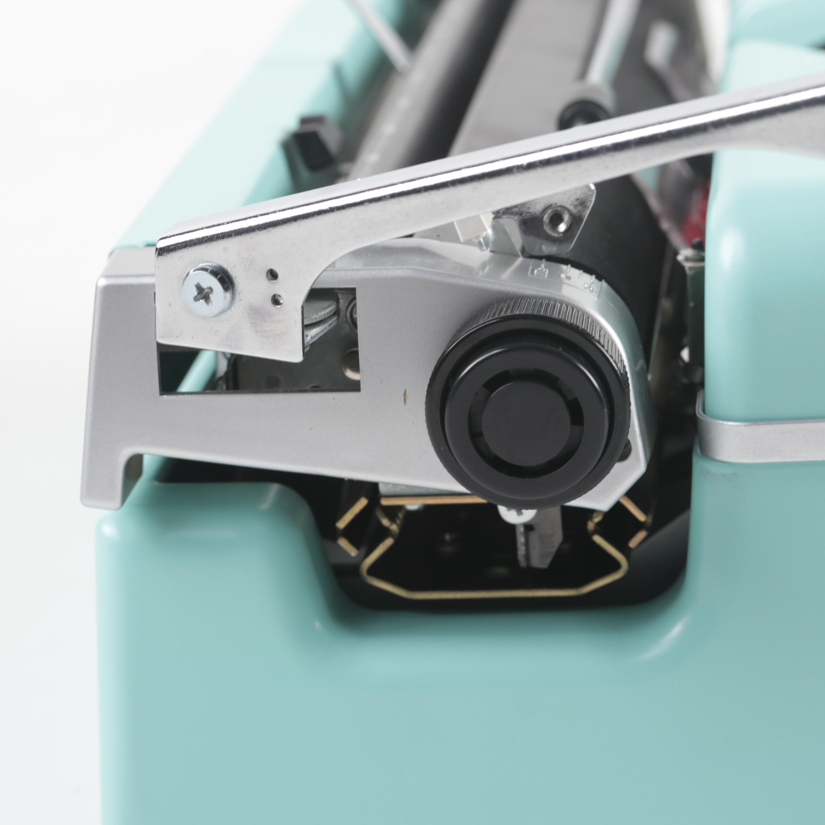 Royal Mint Green "Classic" Manual Typewriter with Original Packaging