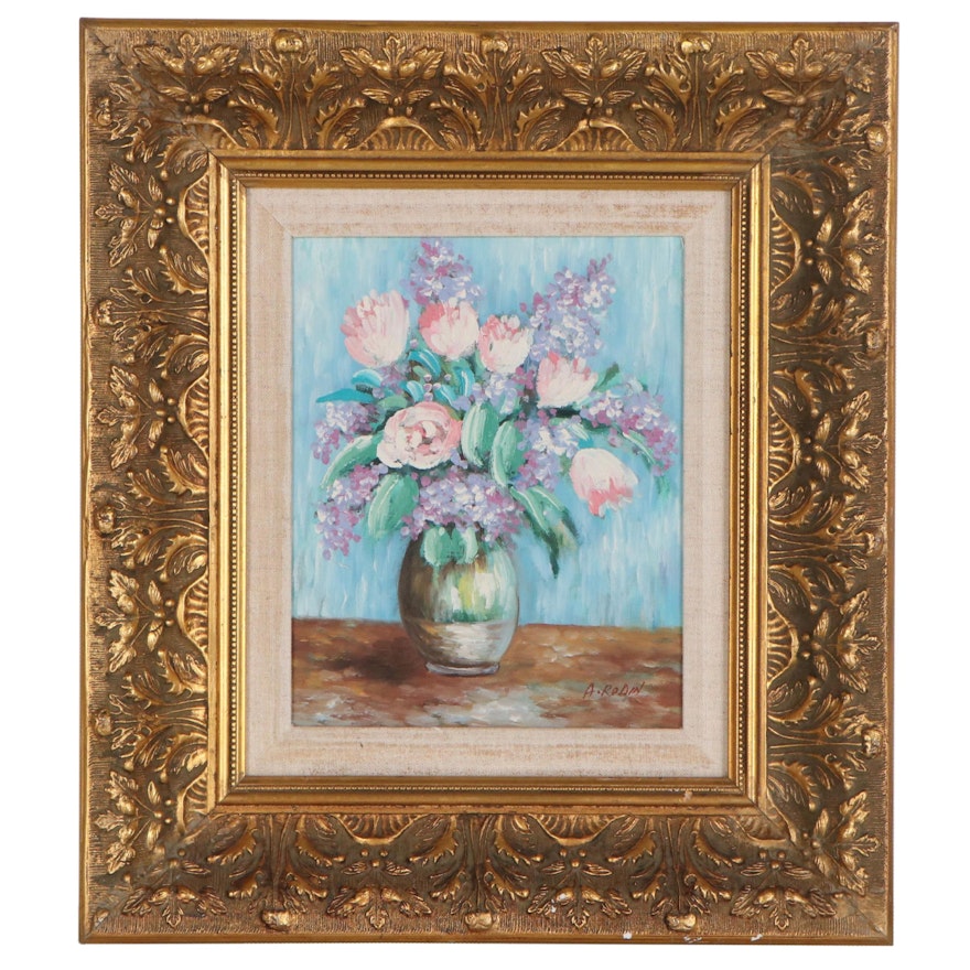 Floral Still Life Oil Painting, 21st Century