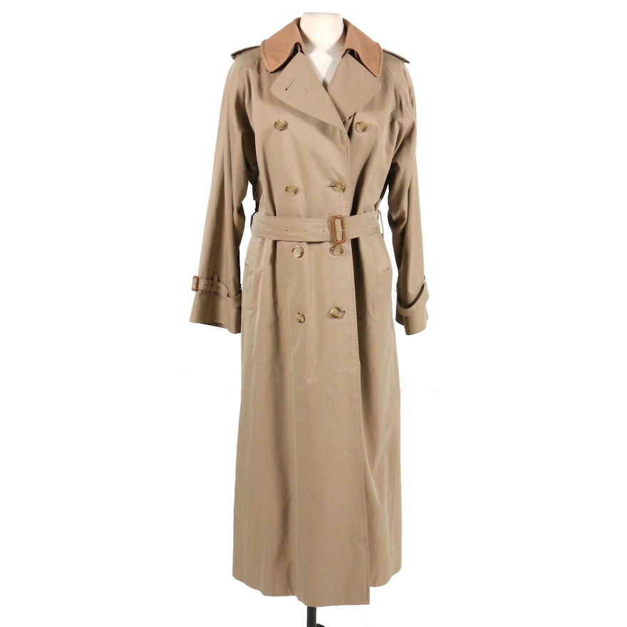 Burberrys Double-Breasted Trench Coat with Removable Lining, Vintage