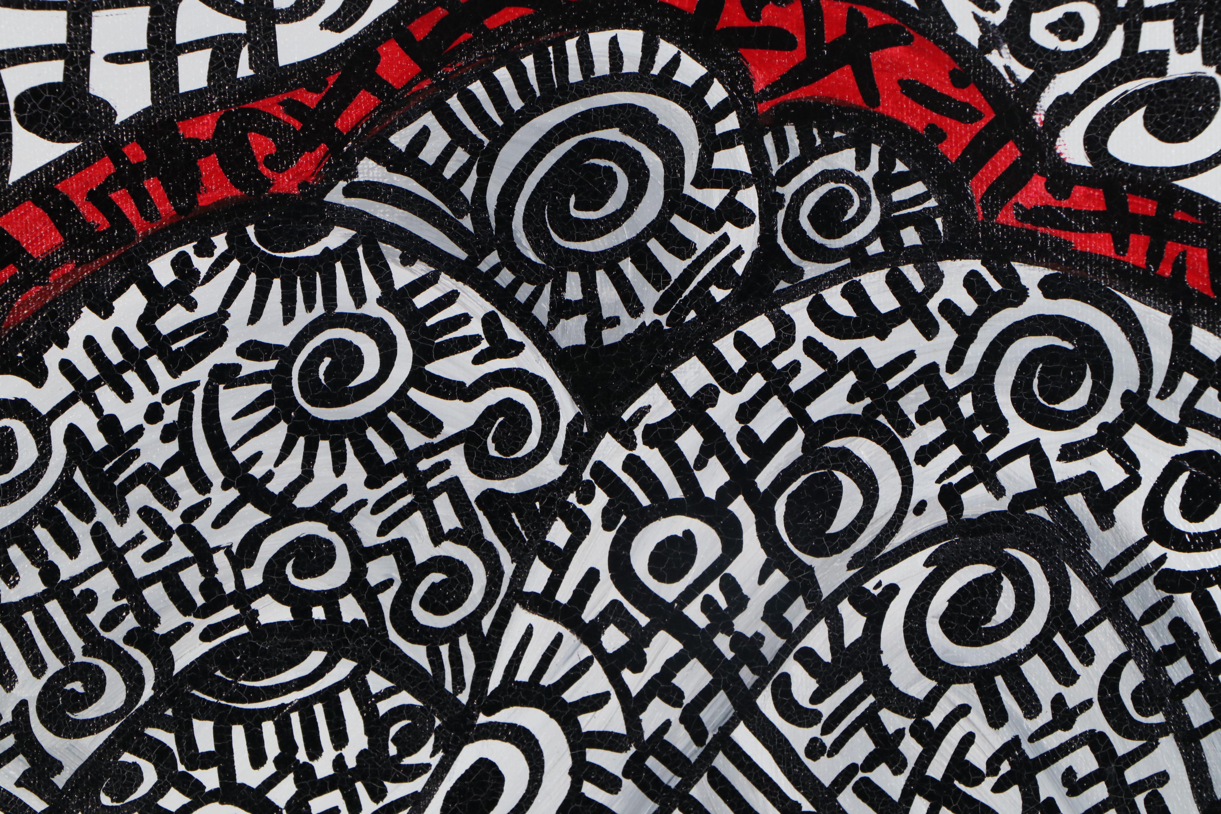 Lanre Buraimoh Acrylic Painting, "Accord", 2018