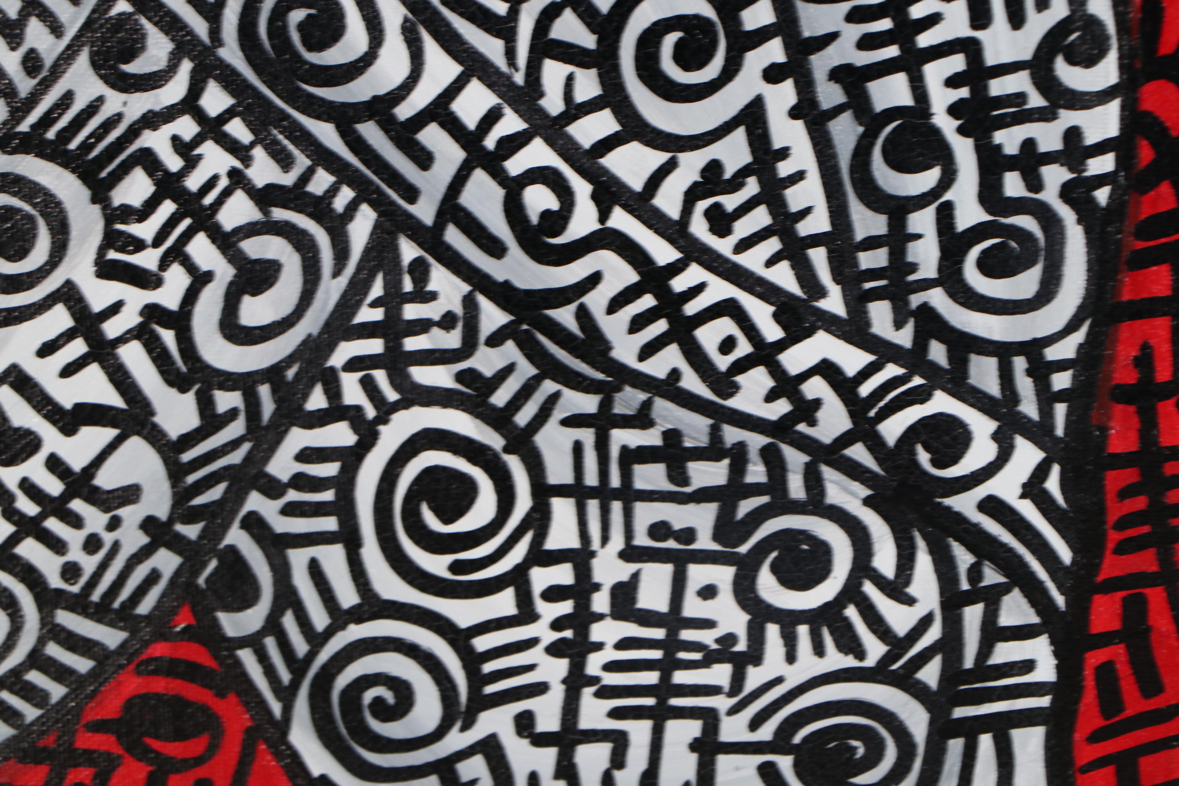 Lanre Buraimoh Acrylic Painting, "Accord", 2018