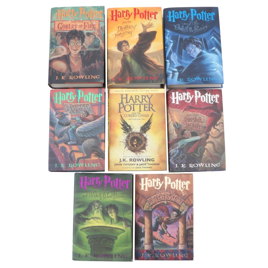 First American Edition "Harry Potter" Complete Set by J. K. Rowling with More