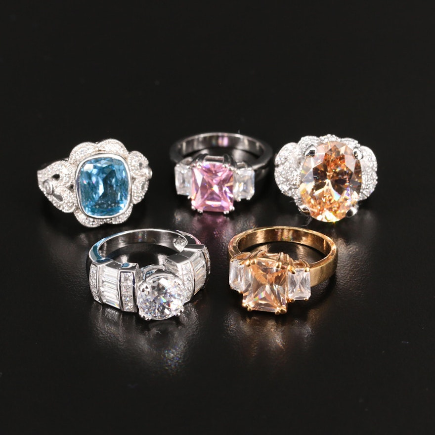 Selection of Rings Including Sterling and Joseph Esposito