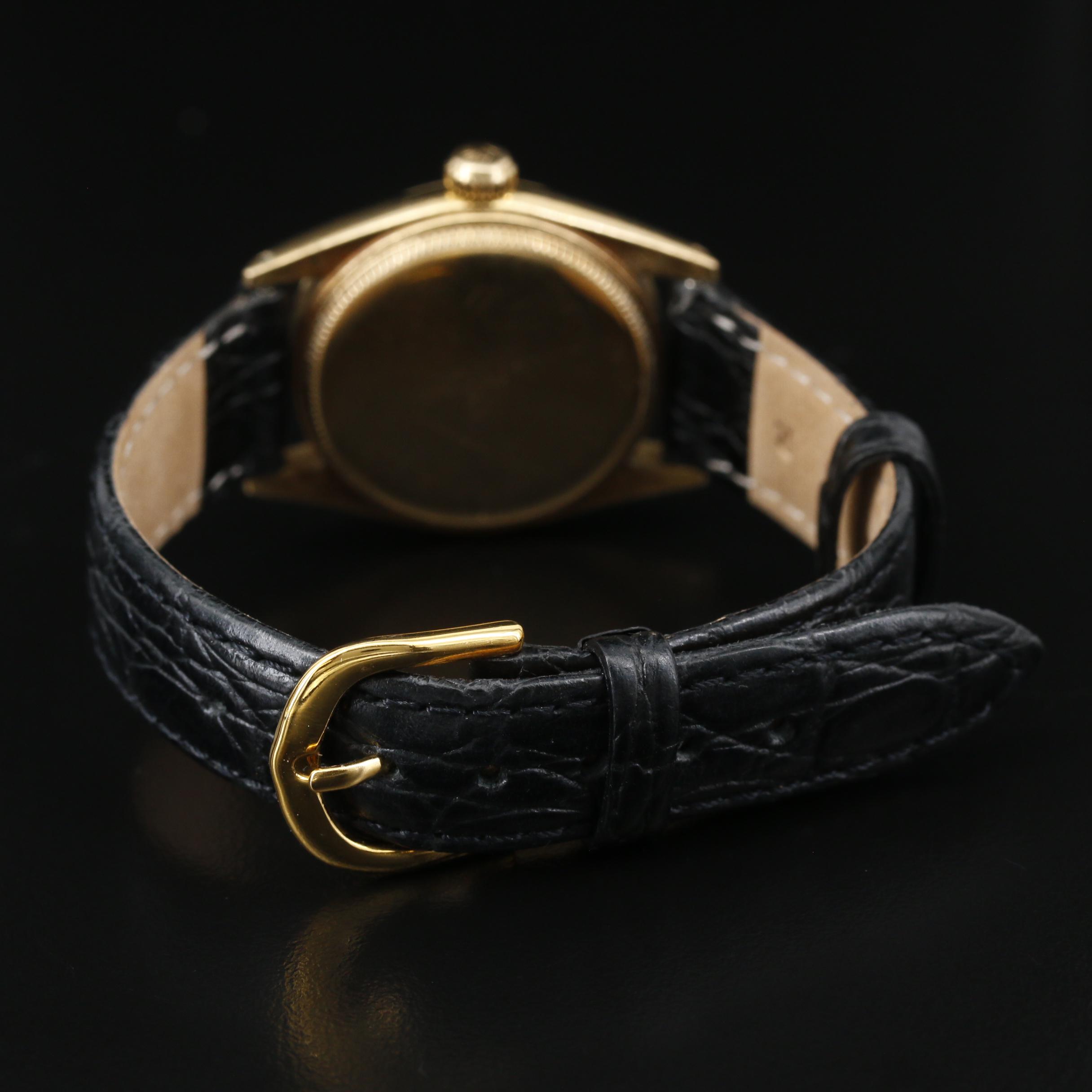 1963 Rolex "Oyster Perpetual" 6551 18K Gold Automatic Watch