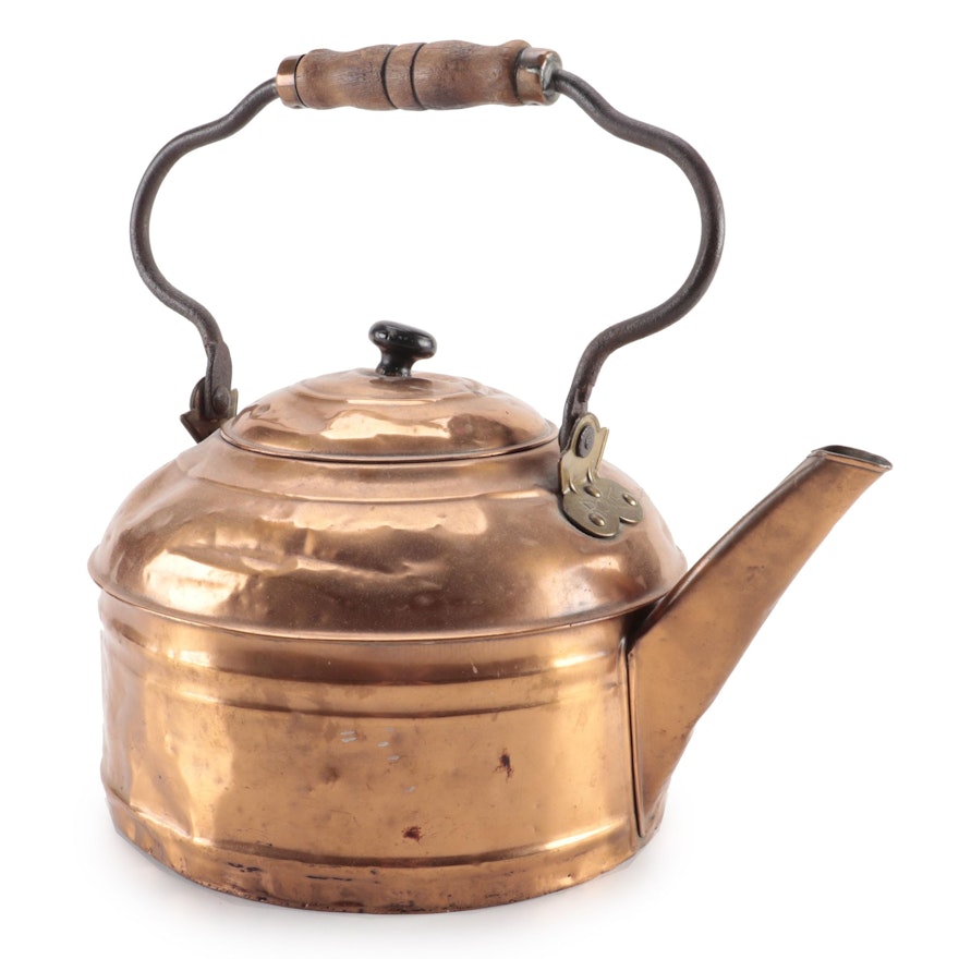Rome Copper Tea Kettle, Early 20th Century
