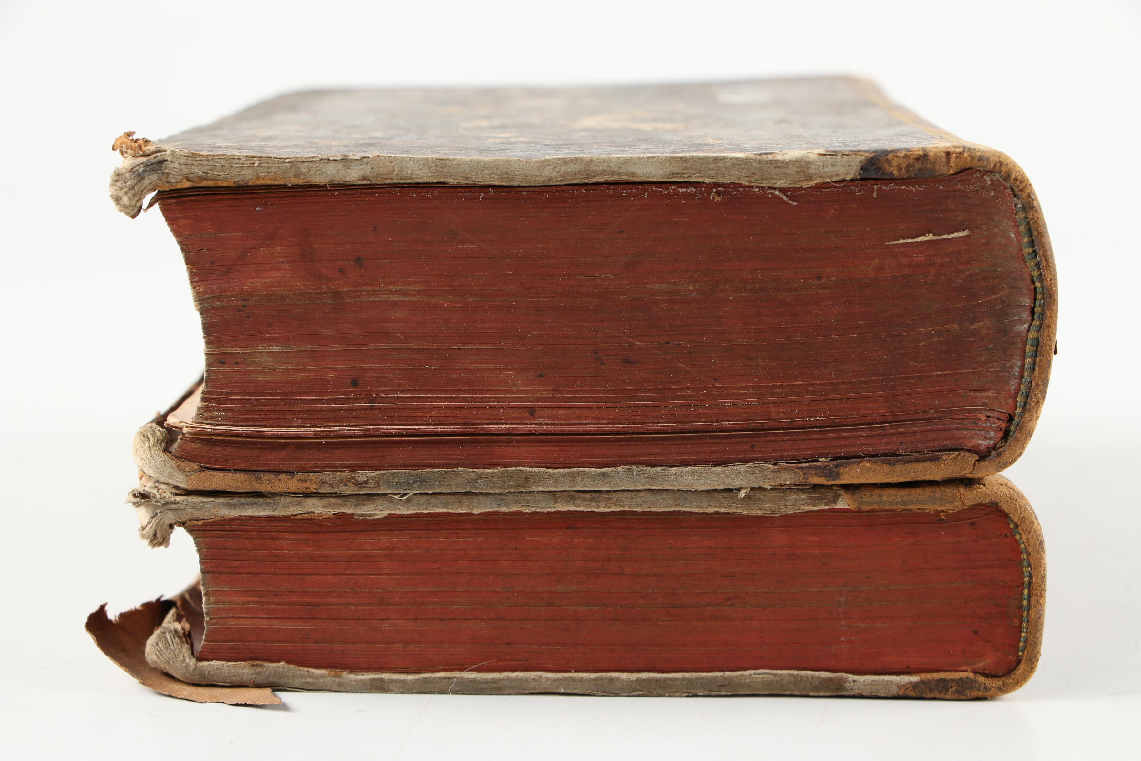 Hebrew and Latin "Biblia Hebraica" Two-Volume Set by J. H. Michaelis, 1720