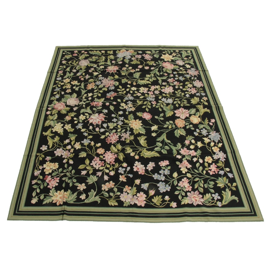 8' x 10' Handmade Sino-French Aubusson Style Rug