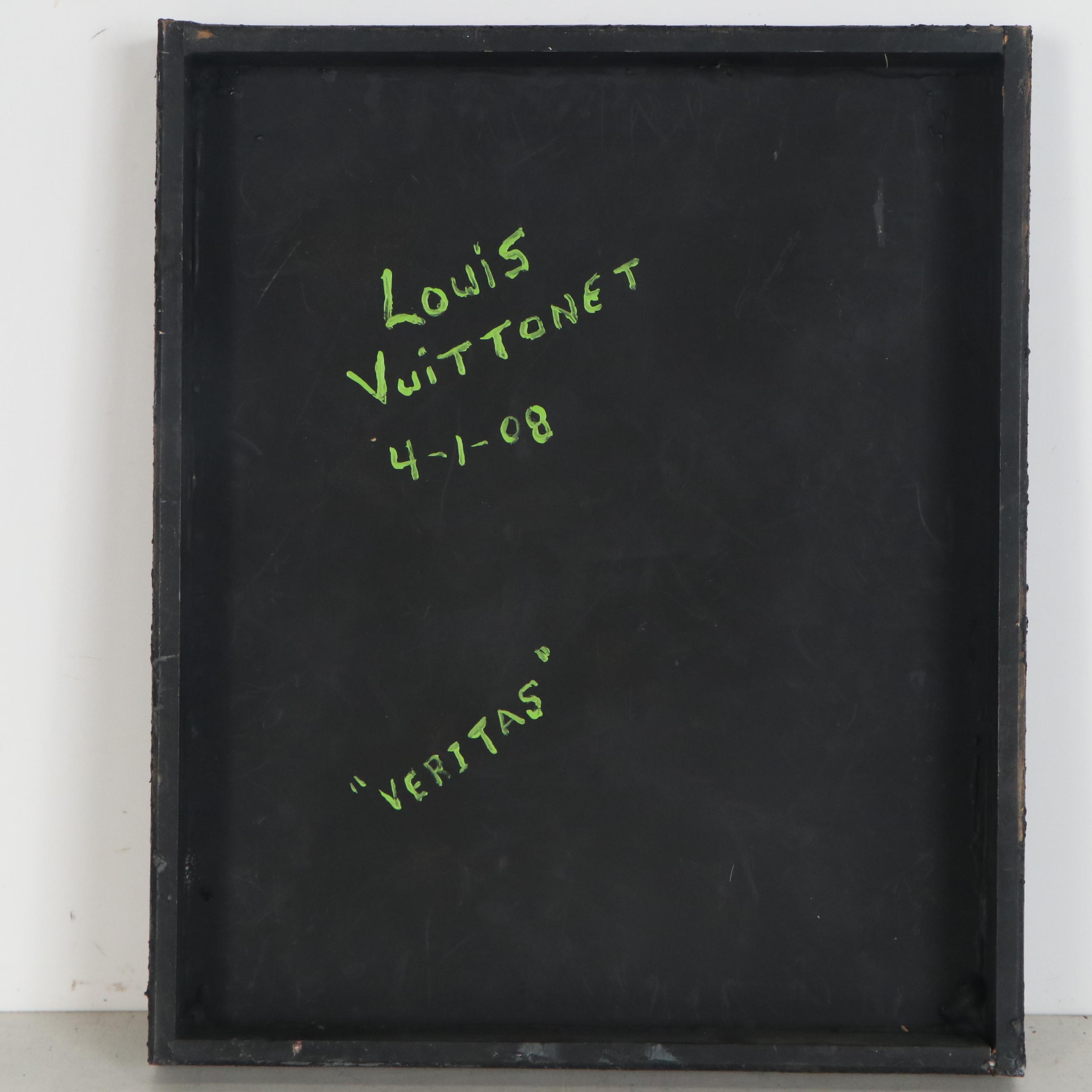 Louis Vuittonet Acrylic and Mixed Media Painting "Veritas", 2008