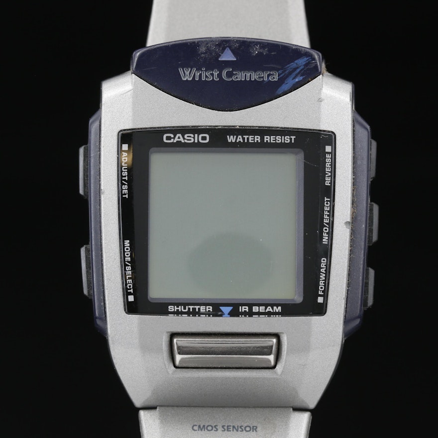 Retro Casio Wrist Camera Multi Function Quartz Wristwatch
