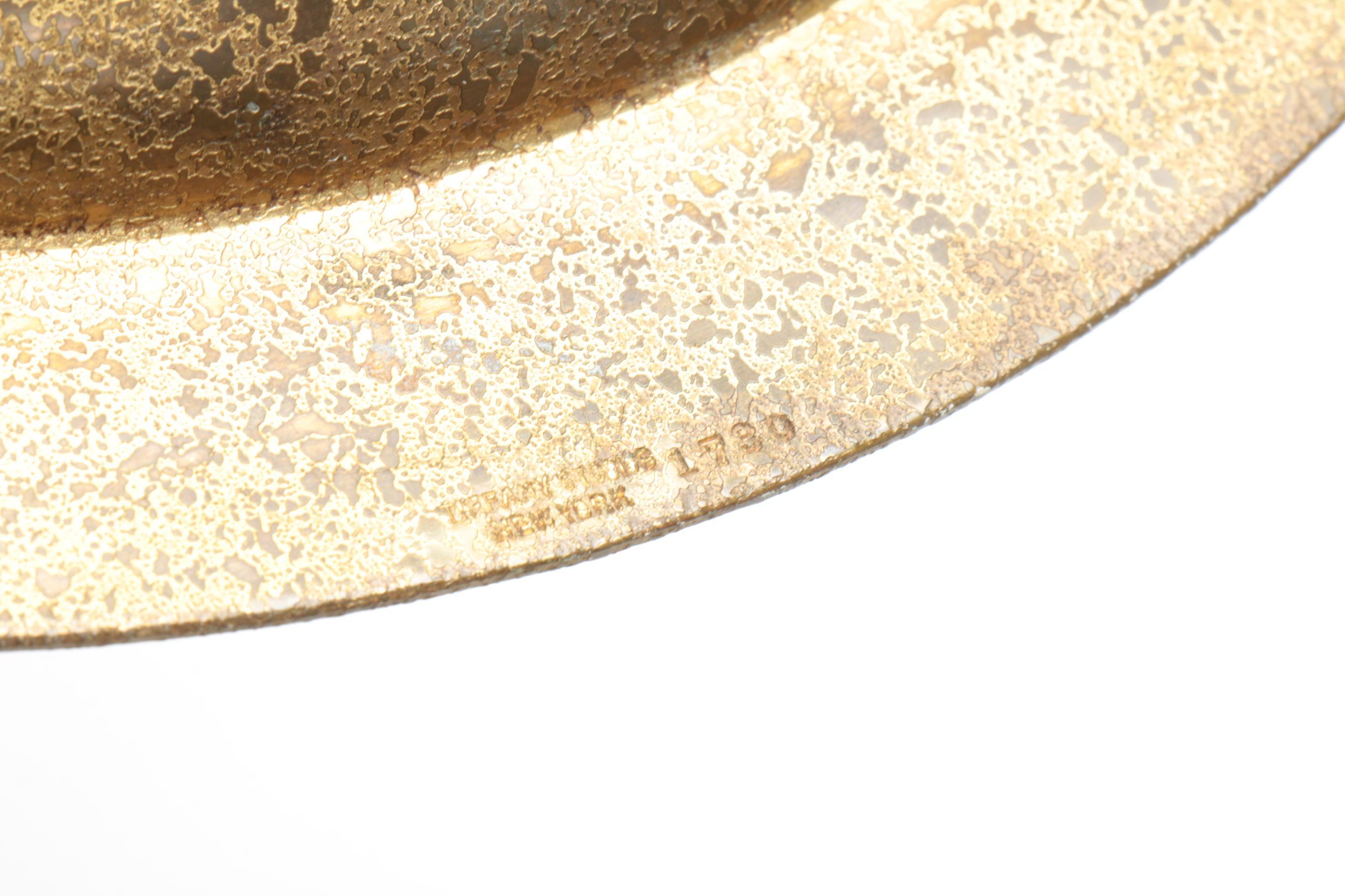 Tiffany Studios Doré Bronze Charger with Abalone and Mother of Pearl Accents