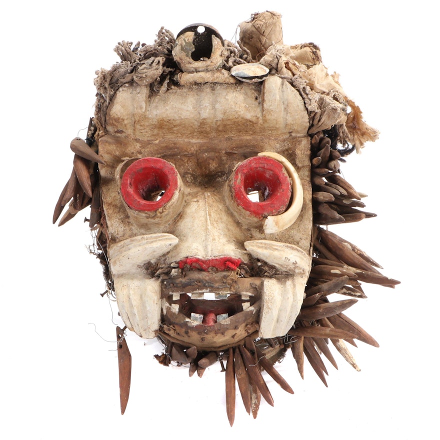 Guere War Mask with Embellishments, West Africa