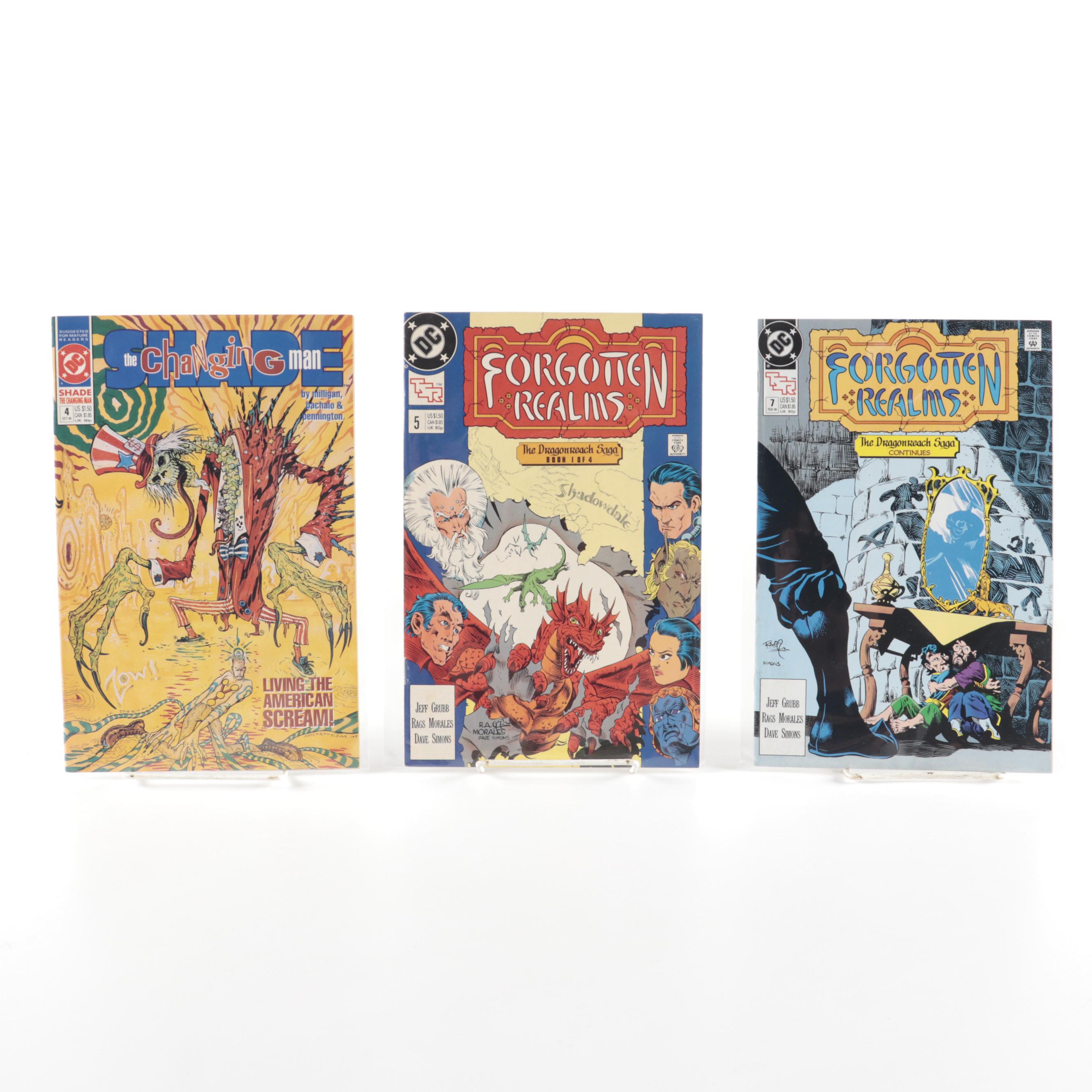 "The Unexpected,"  "Forgotten Realms," "Adam Strange," and Other Comics