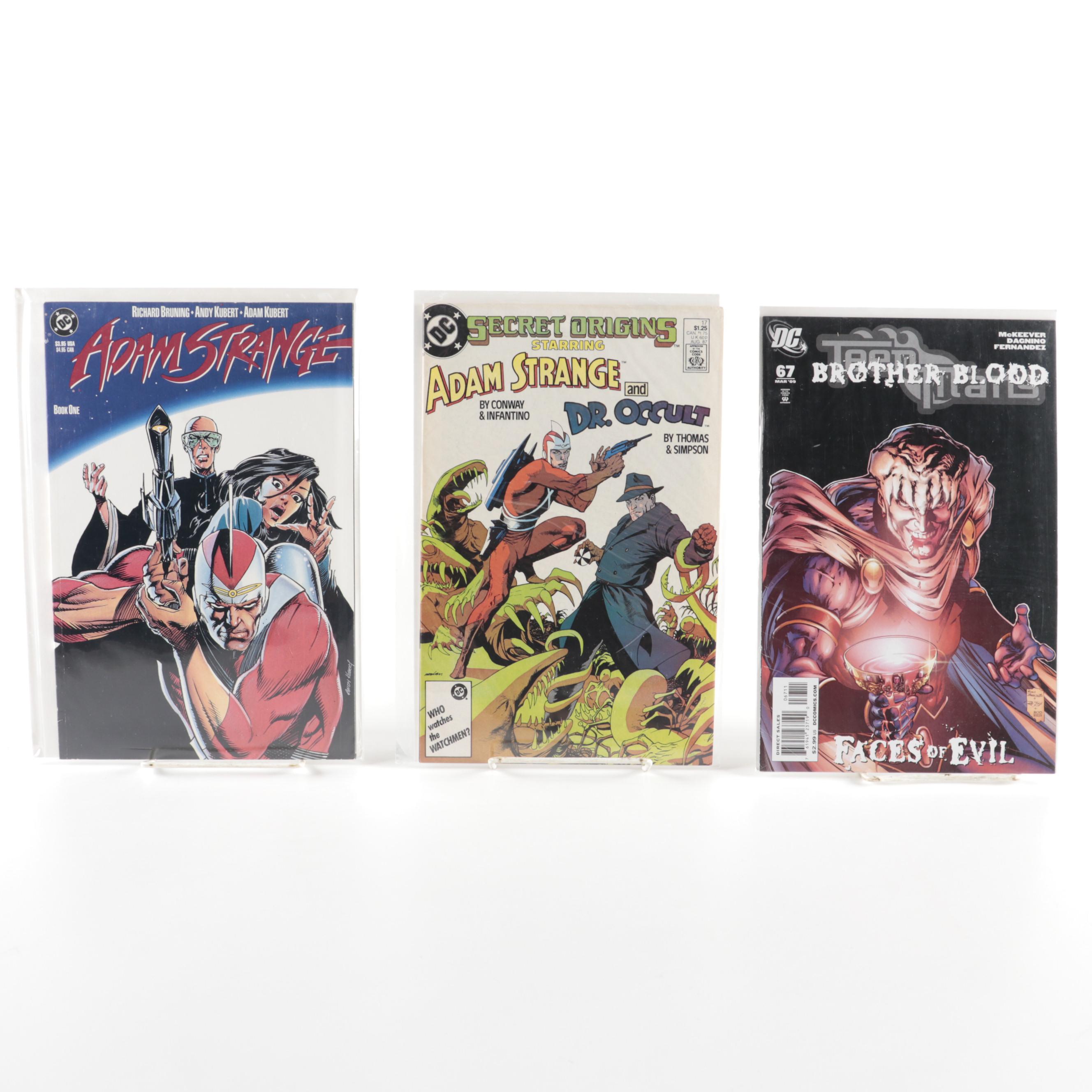 "The Unexpected,"  "Forgotten Realms," "Adam Strange," and Other Comics